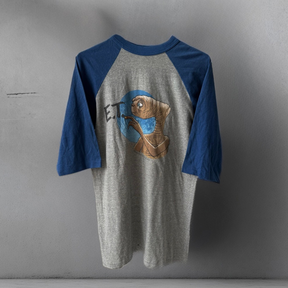 E.T. The Extra-Terrestrial 1982 Vintage Official Raglan Tee, миниатюра 1