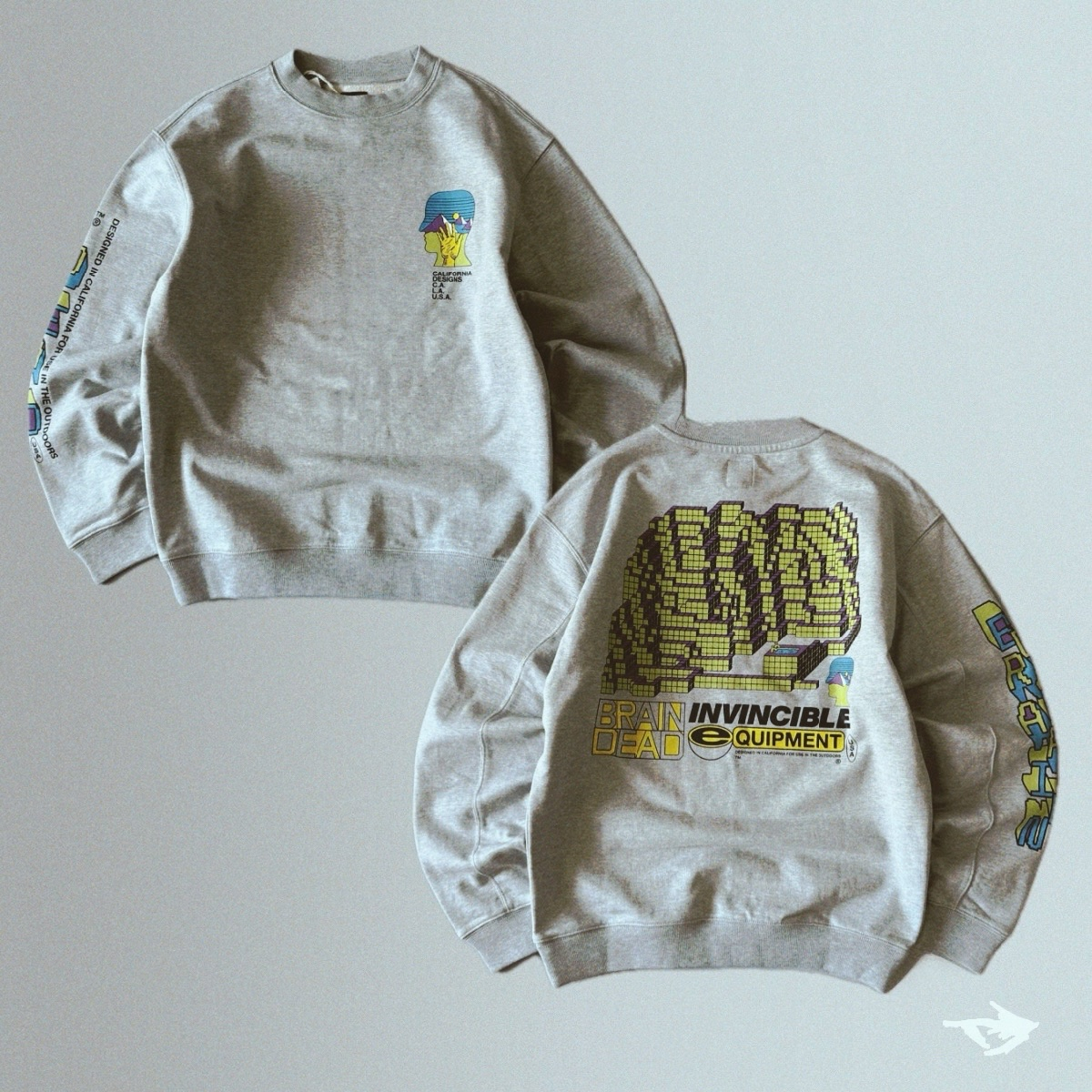 Brain Dead x Invincible Building Blocks Sweatshirt, миниатюра 1