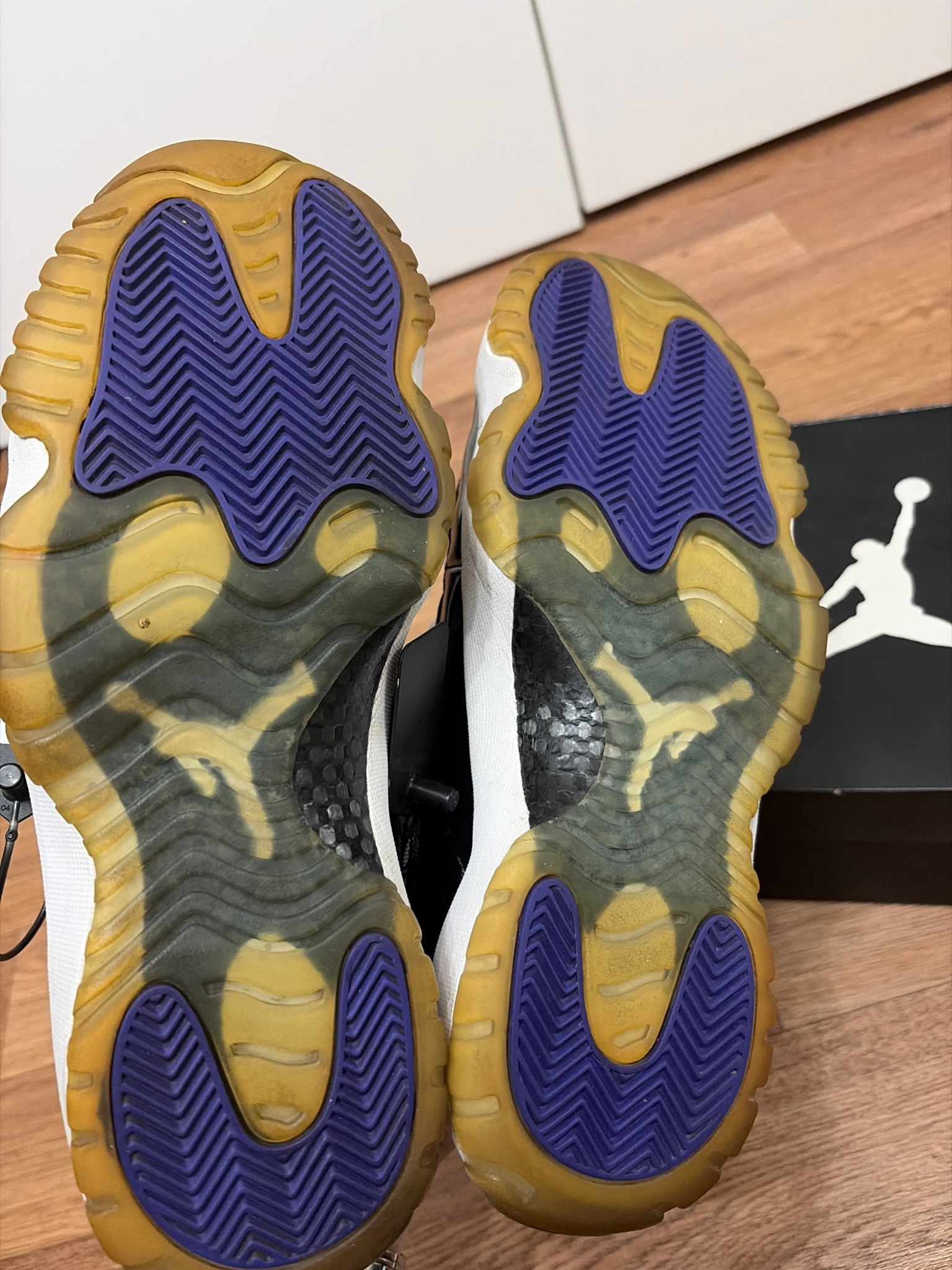 Nike Air Jordan 11 retro low BLACK-DARK CONCORD, миниатюра 5