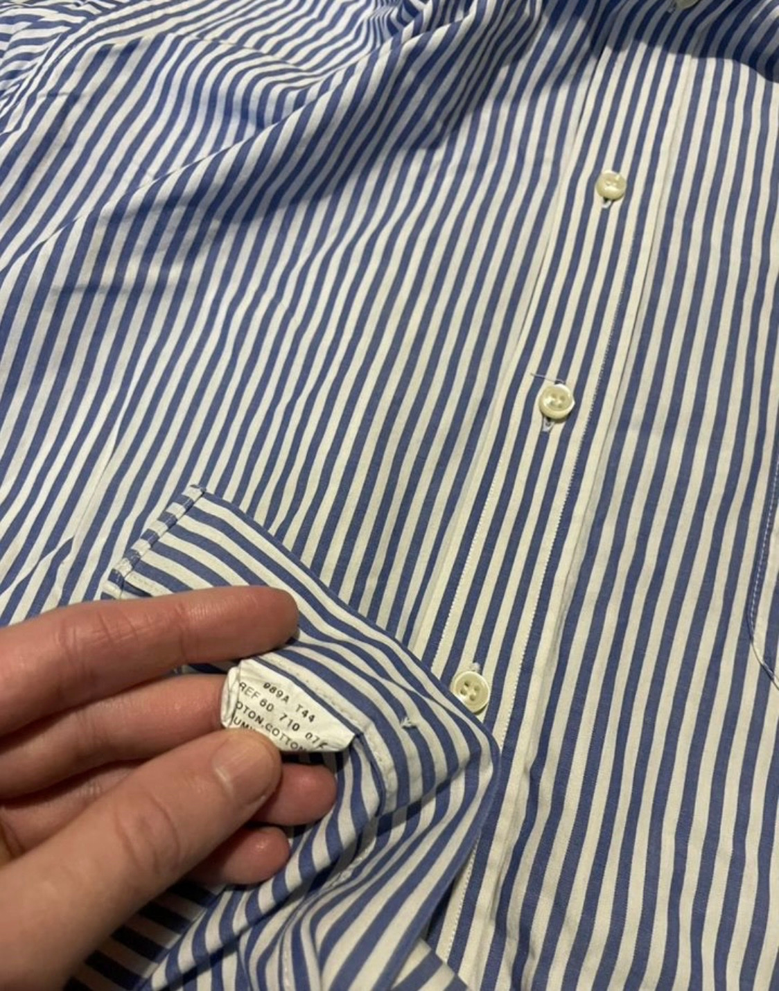 Balmain White Striped Cotton, миниатюра 5