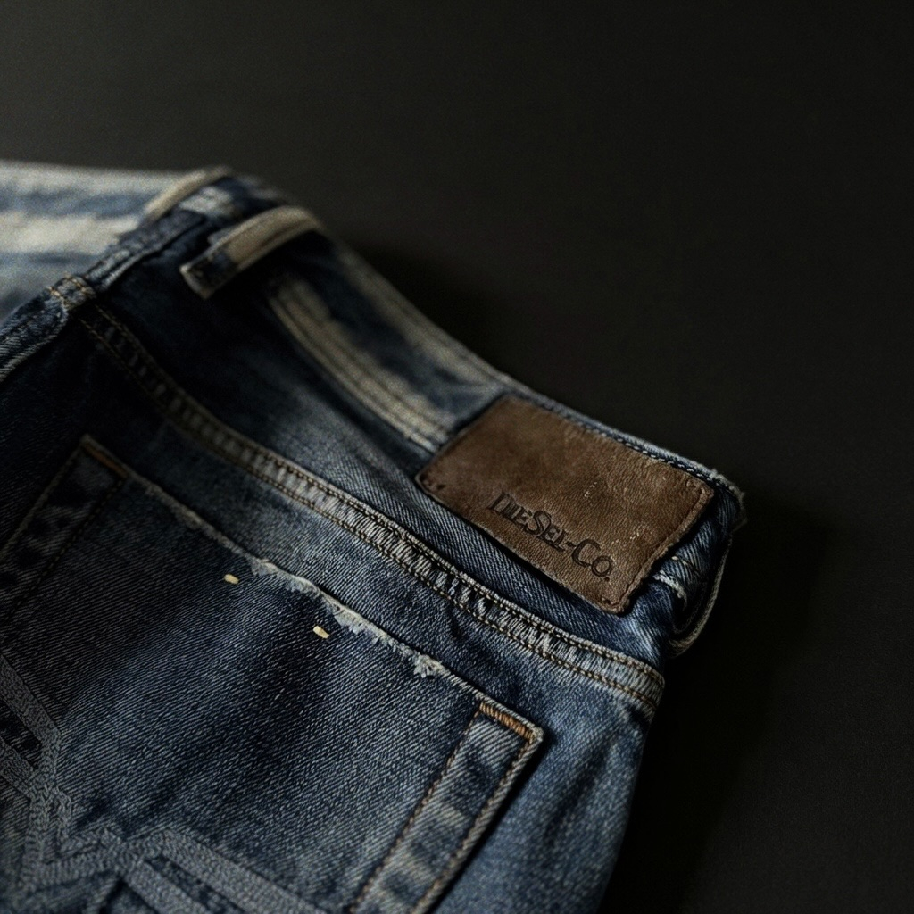 Diesel Zatiny Regular BootCut Distressed Jeans, миниатюра 8