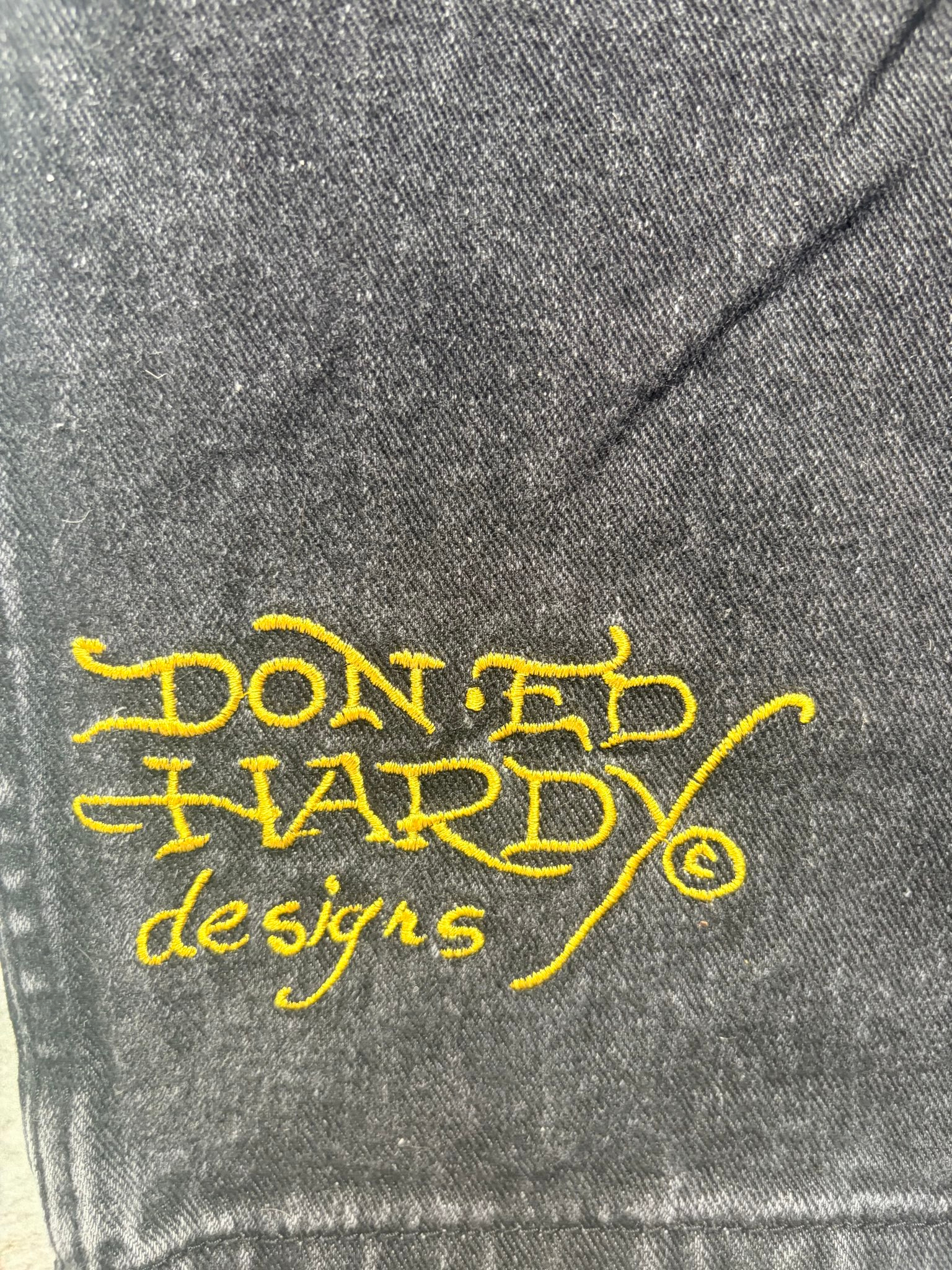 Ed Hardy Battle-Dragon Tattoo Baggy Y2K jeans, миниатюра 5