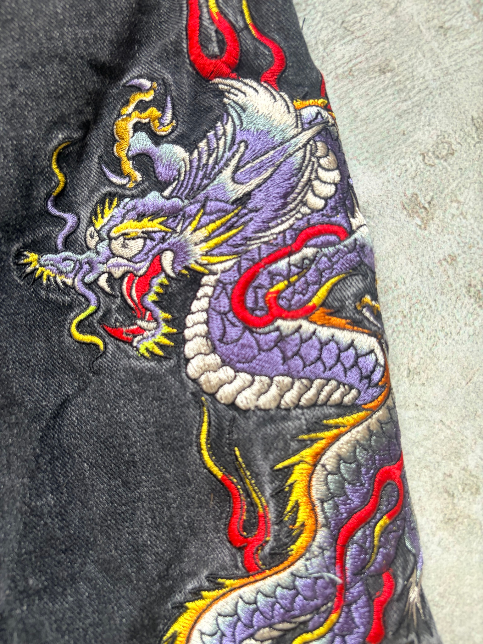 Ed Hardy Battle-Dragon Tattoo Baggy Y2K jeans, миниатюра 3