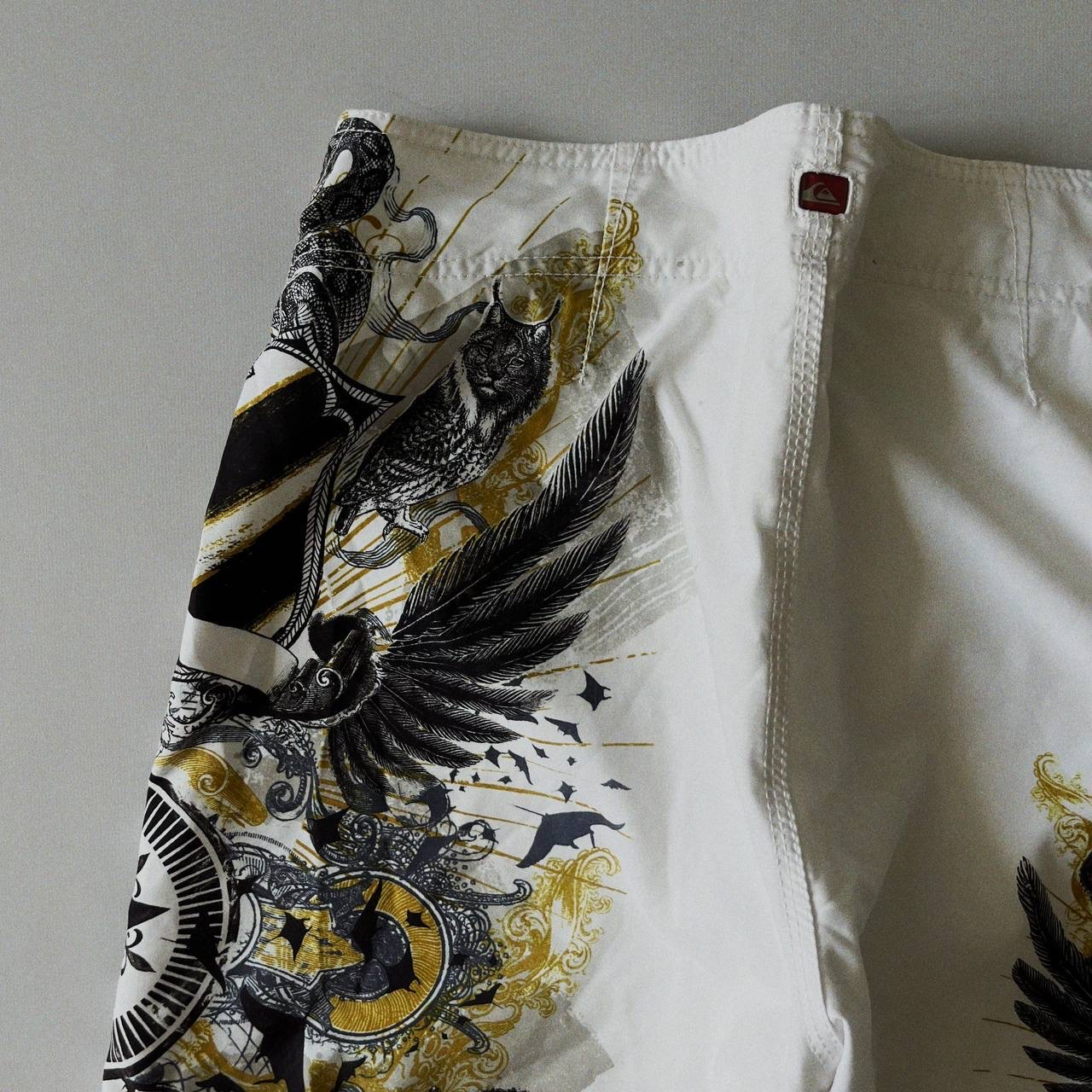 QUIKSILVER 2000s y2k Vintage Graphic Beach Shorts, миниатюра 4