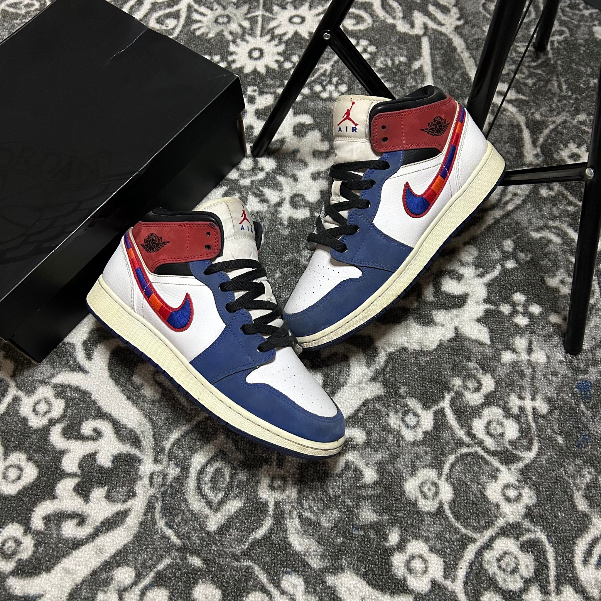 Nike x Air Jordan 1 Mid Мulti Cоlour Swоosh, миниатюра 1