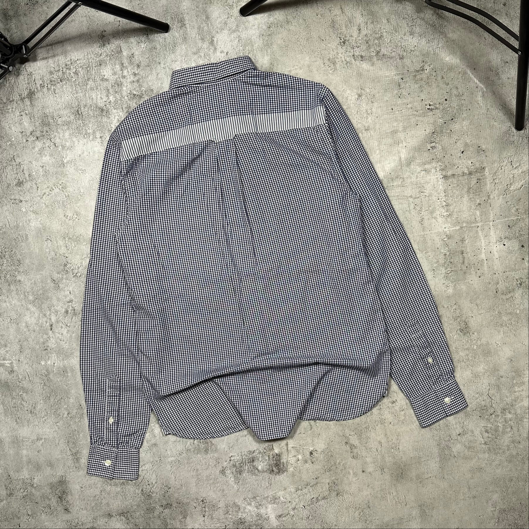 Fred Perry Blue small-check gingham shirt, миниатюра 13