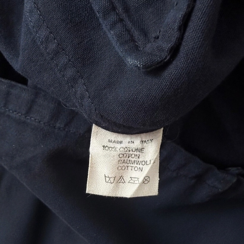 Emporio Armani 2000s Vintage Archival Baumwolle Japanism Style Navy Blazer, миниатюра 5