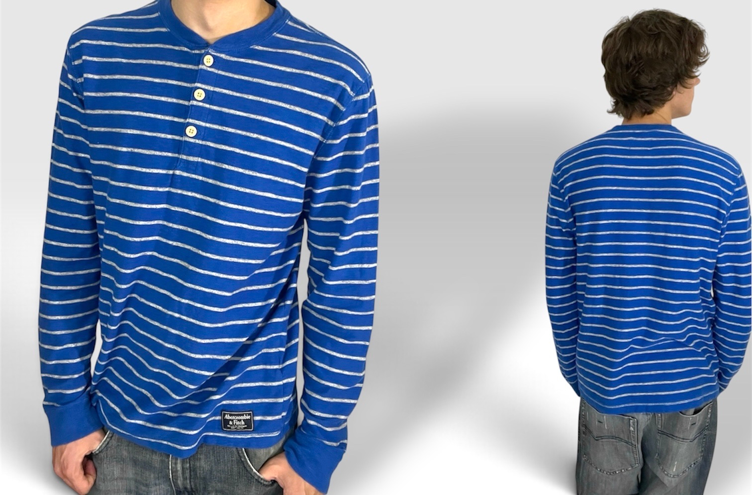 Abercrombie & Fitch Хенли лонгслив, миниатюра 2