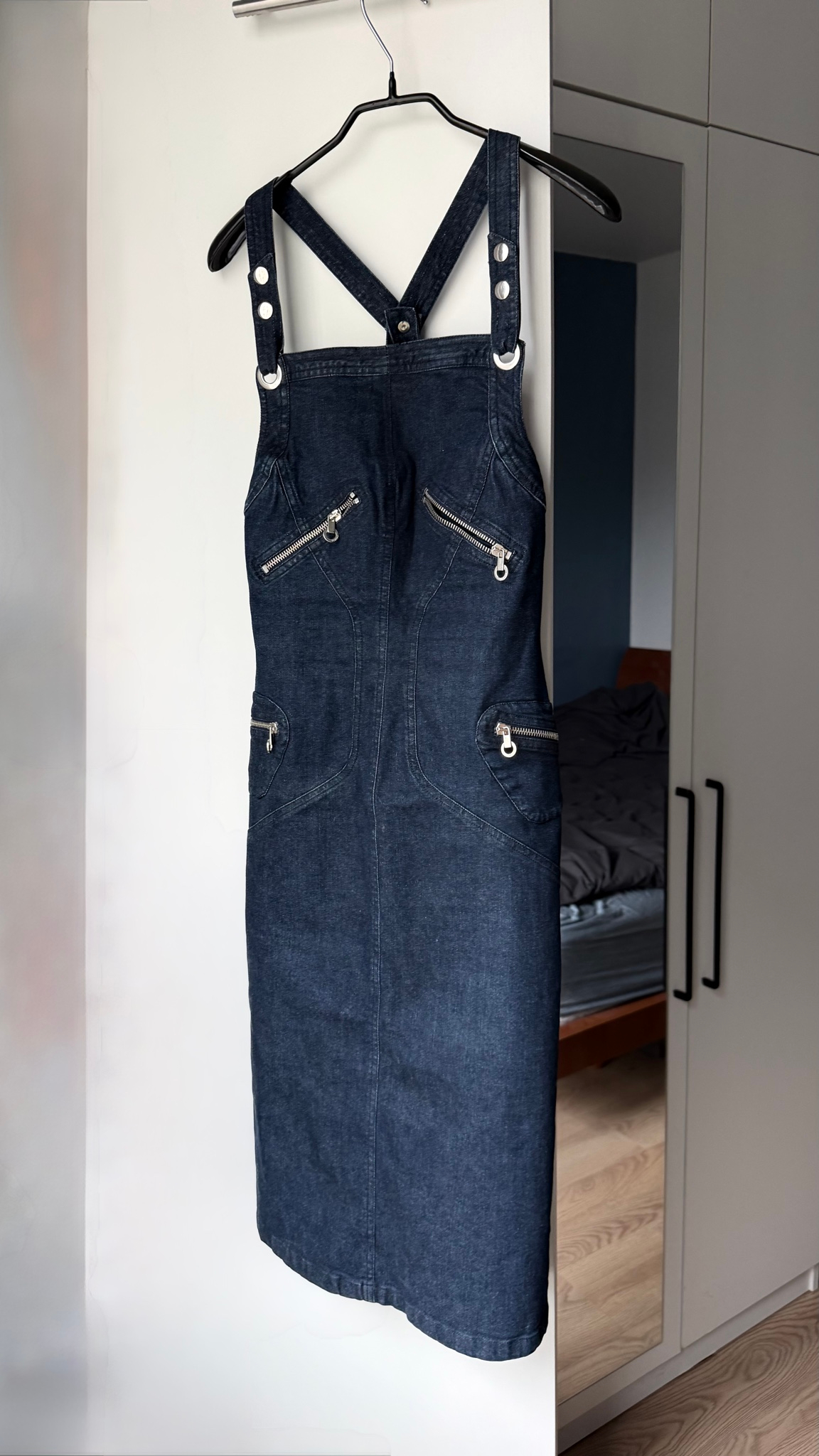 Versace Versus Versus Versace Denim Overall Skirt / Denim Dungaree Dress, миниатюра 5
