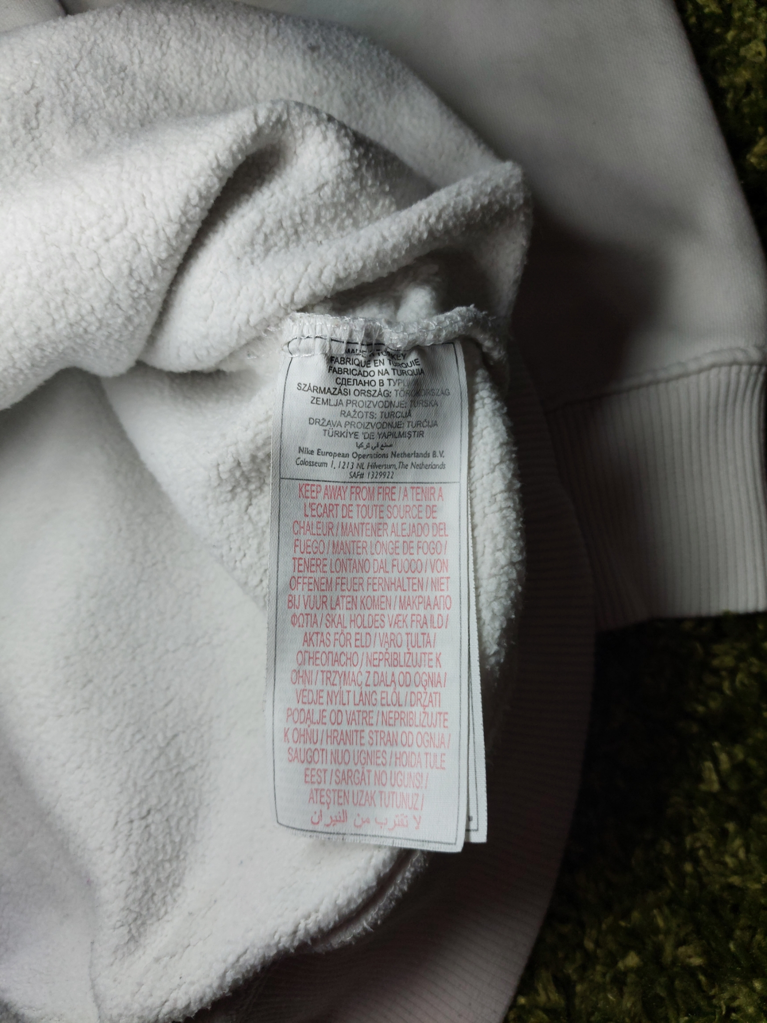 Nike    Just Do It Logo Clean Sleeve Hoodie, миниатюра 6
