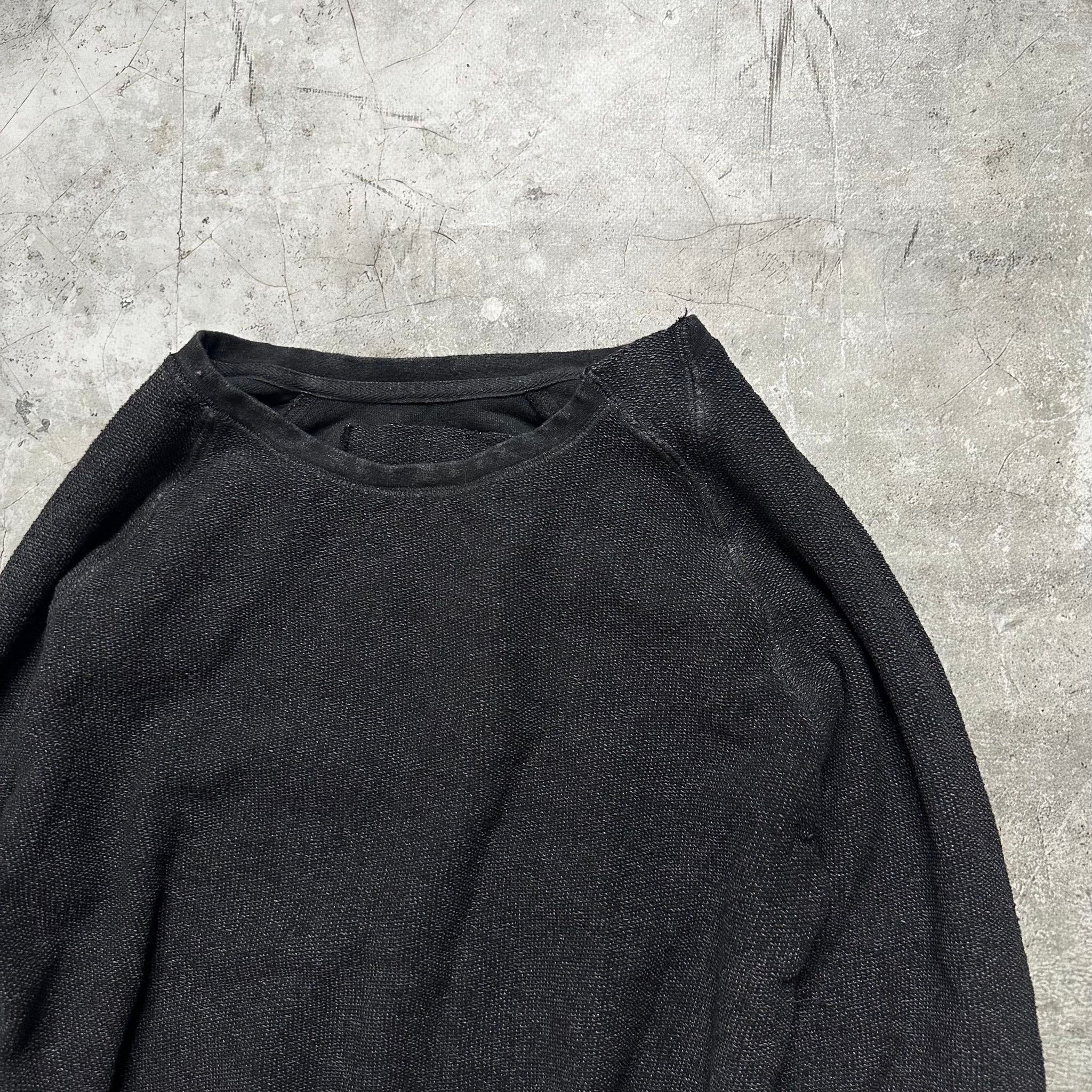 Never Enough Asymmetrical Grunge distressed sweatshirt, миниатюра 4