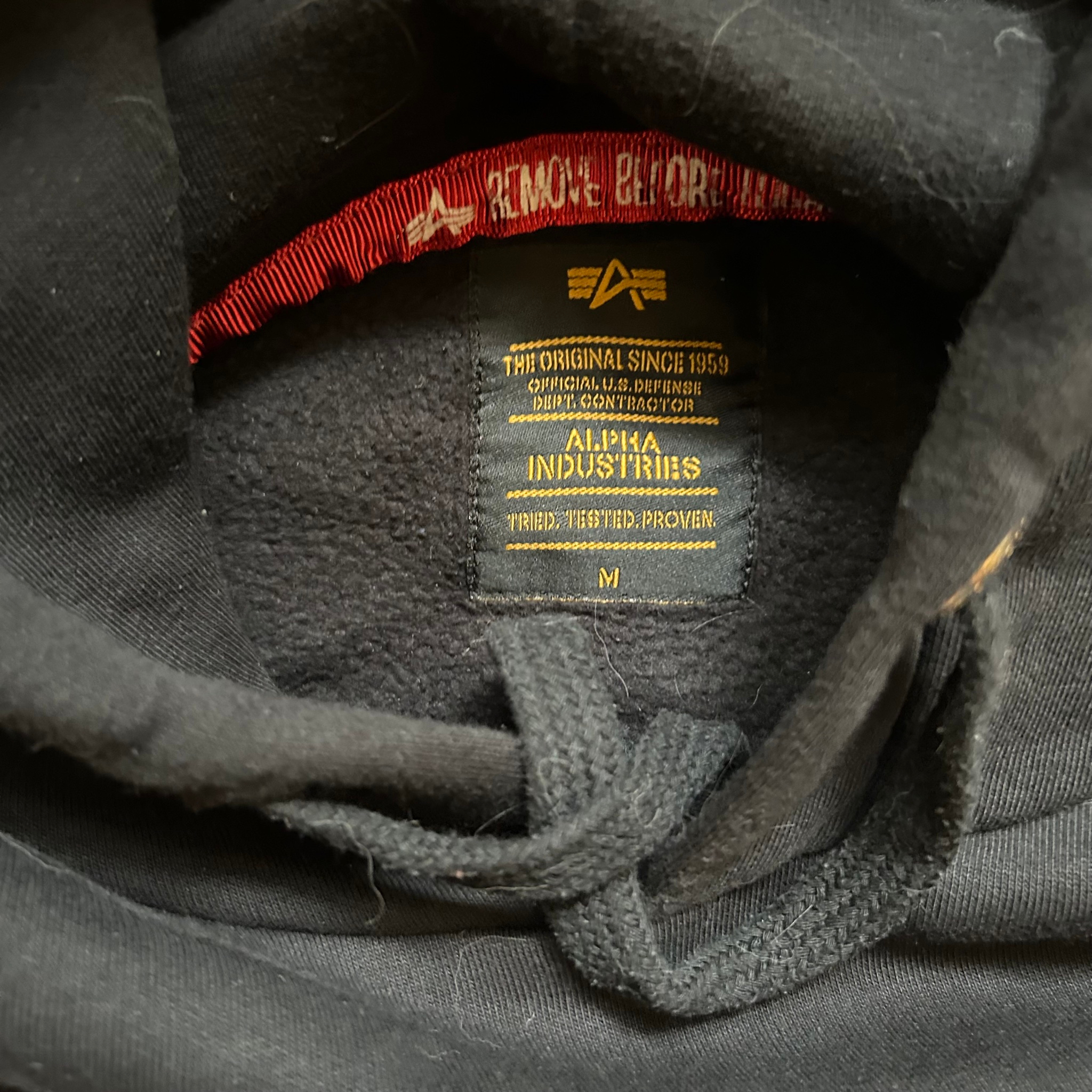 Alpha Industries Big Logo Hoodie Gold TS, миниатюра 5