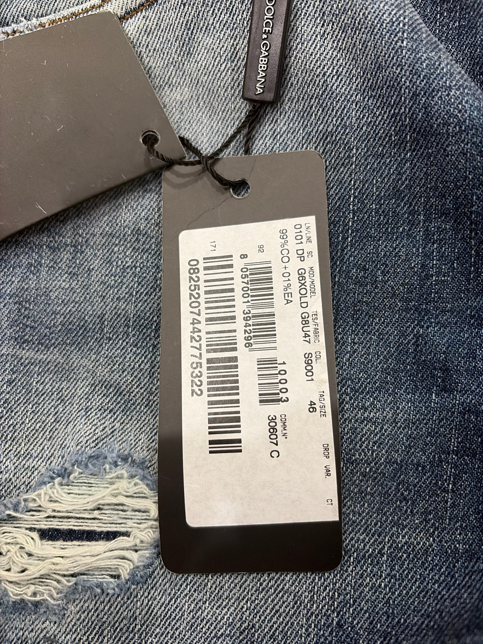 Dolce & Gabbana G6XOLD G8U47 Distressed Denim Jeans, миниатюра 6