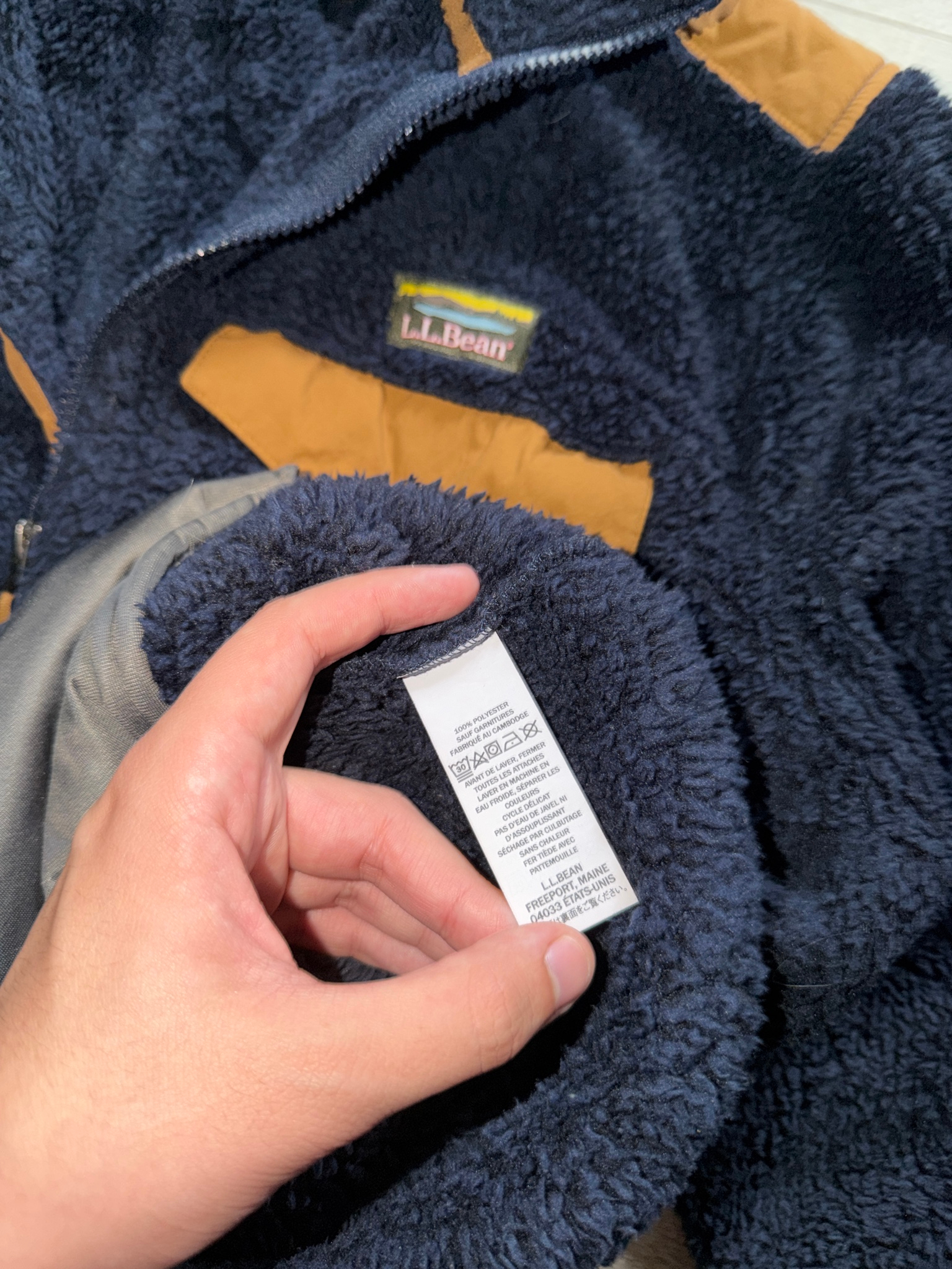 L.L.Bean Montain Pile Fleece Jacket Sherpa, миниатюра 9