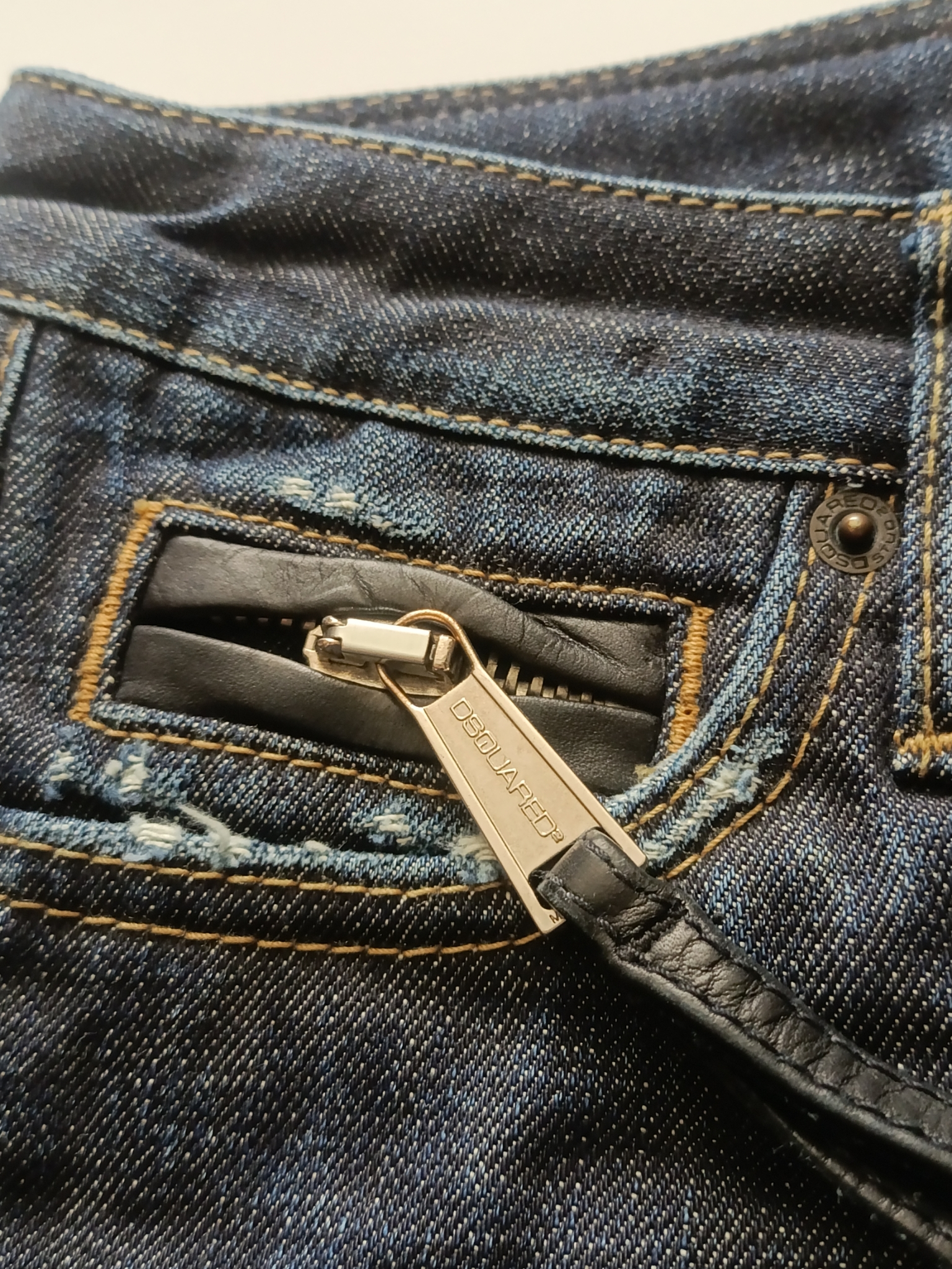 DSQUARED2 Leather jeans, миниатюра 7