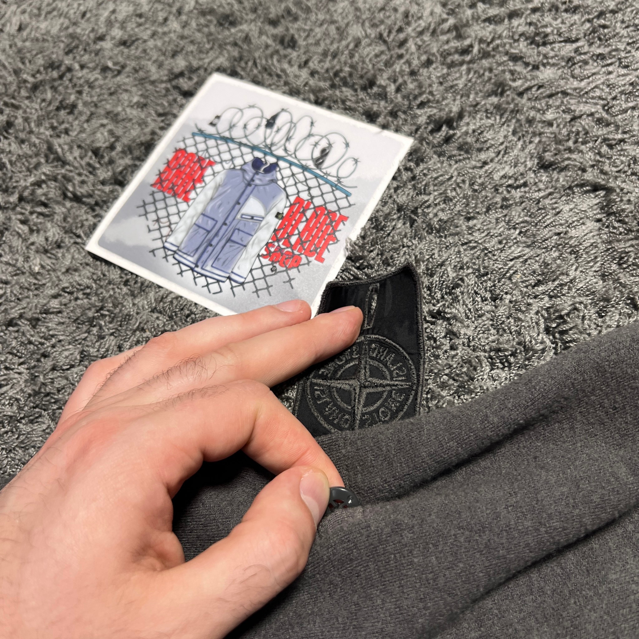 Stone Island GHOST PIECE Wool Sweatshirt, миниатюра 6