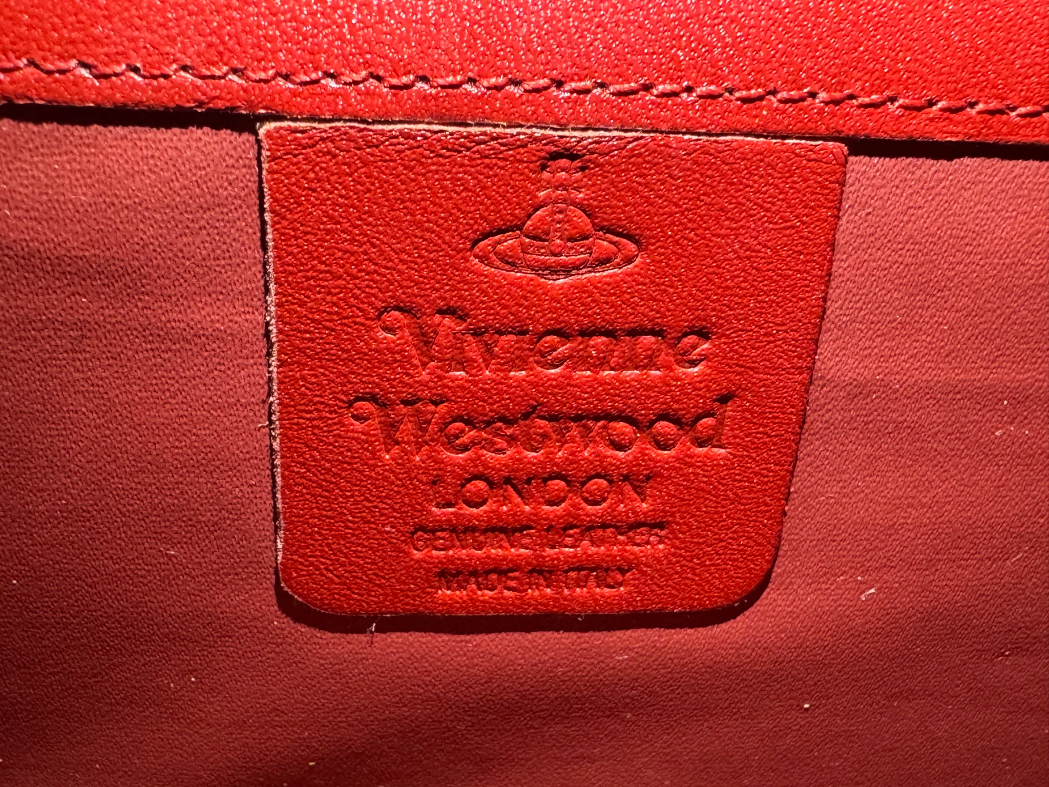 Vivienne Westwood RED LEATHER WALLET, миниатюра 6