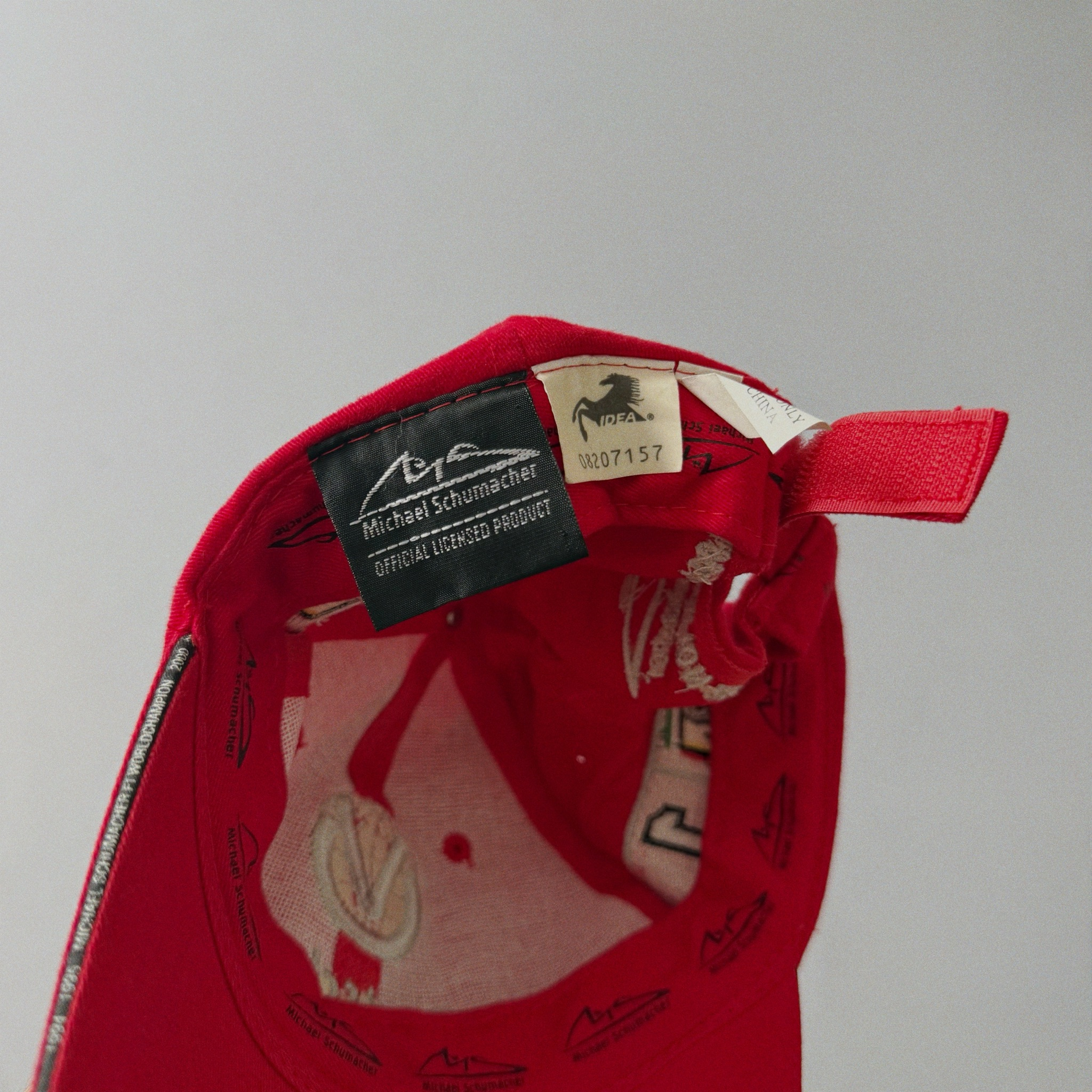 Michael Schumacher 2000s Vintage Formula 1 Ferrari Racing Cap, миниатюра 5