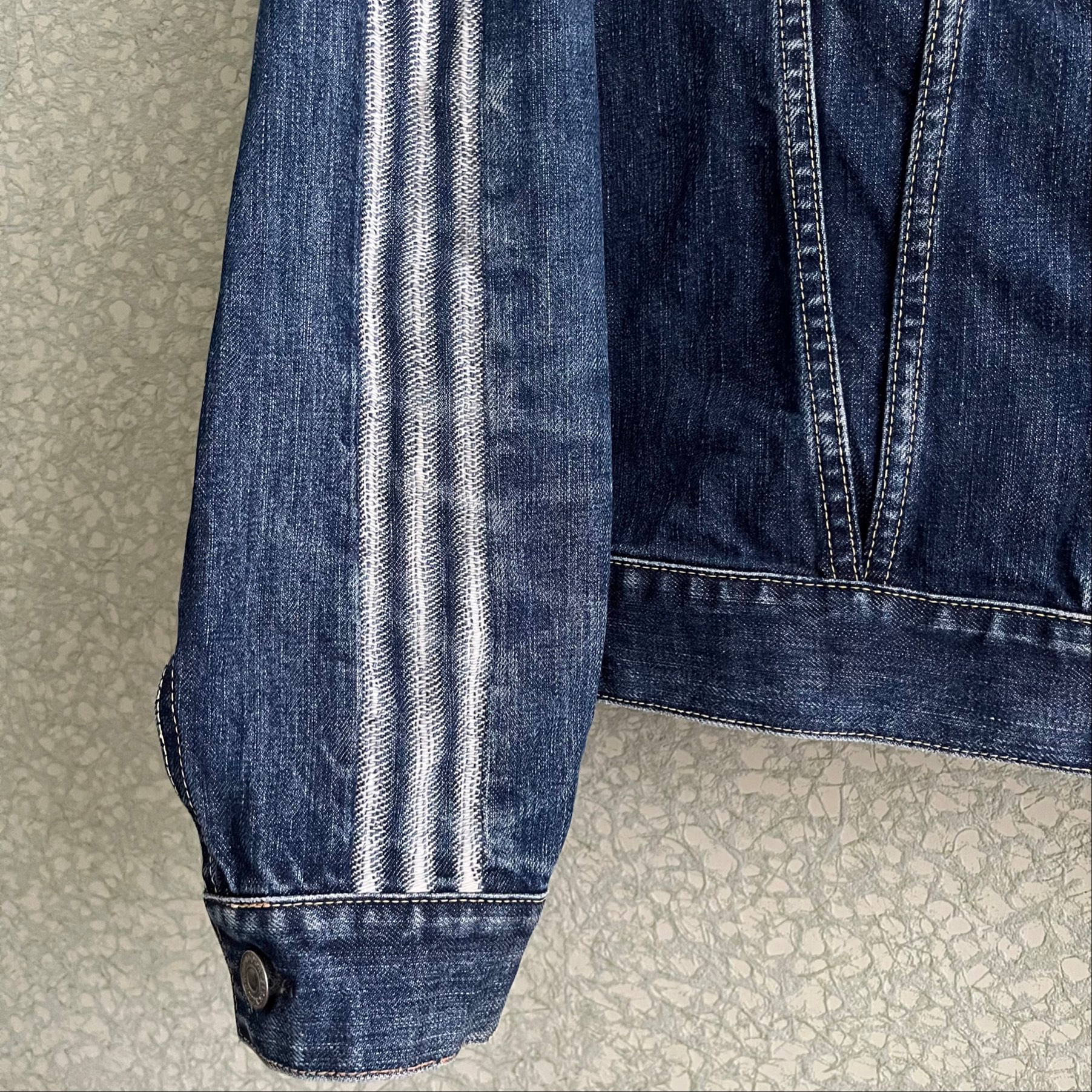 Y-3 AW04 Exclusive 3-Stripe Spotted Horse Denim Jacket, миниатюра 10