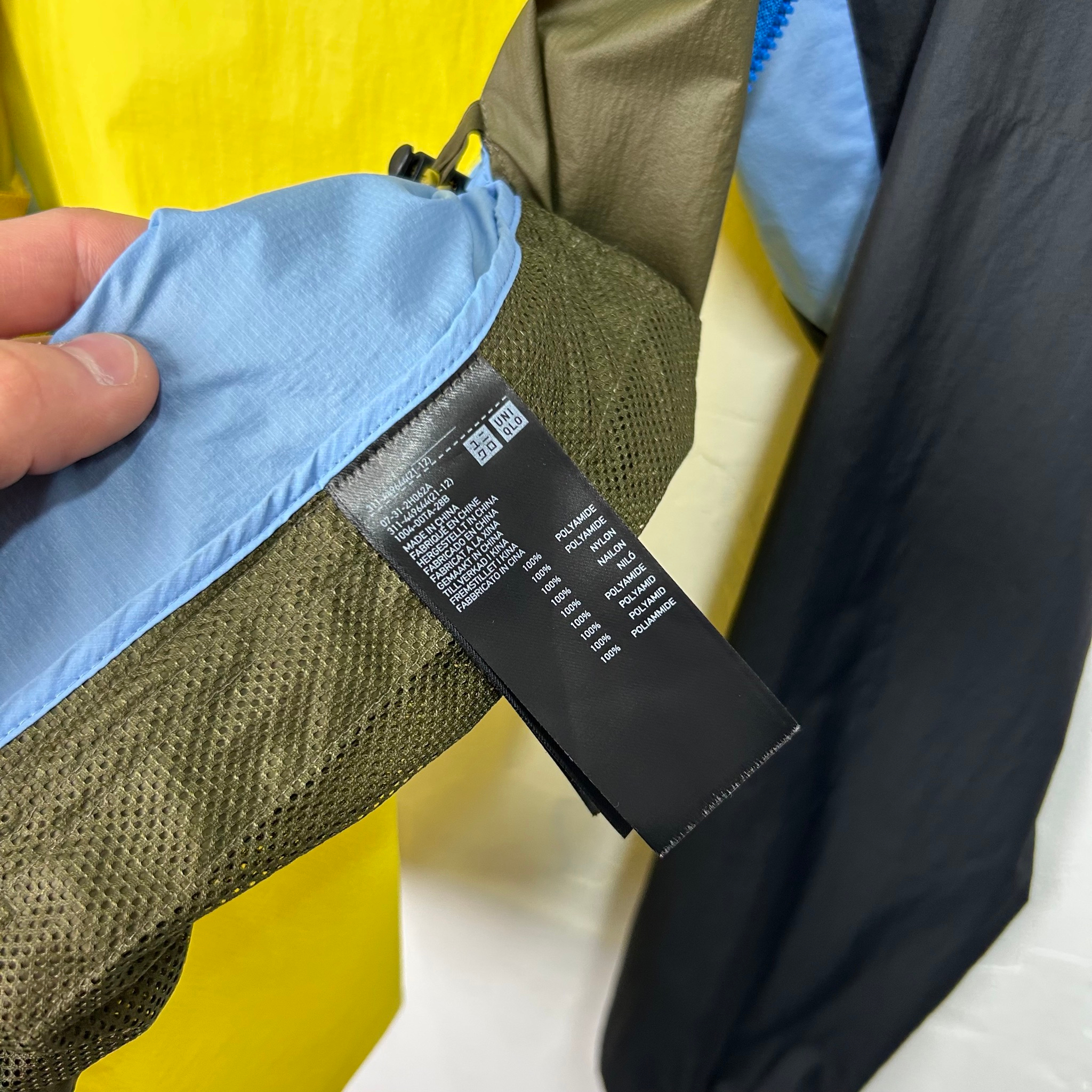 Marni x Uniqlo Color Block Packable Windbreaker Jacket, миниатюра 7