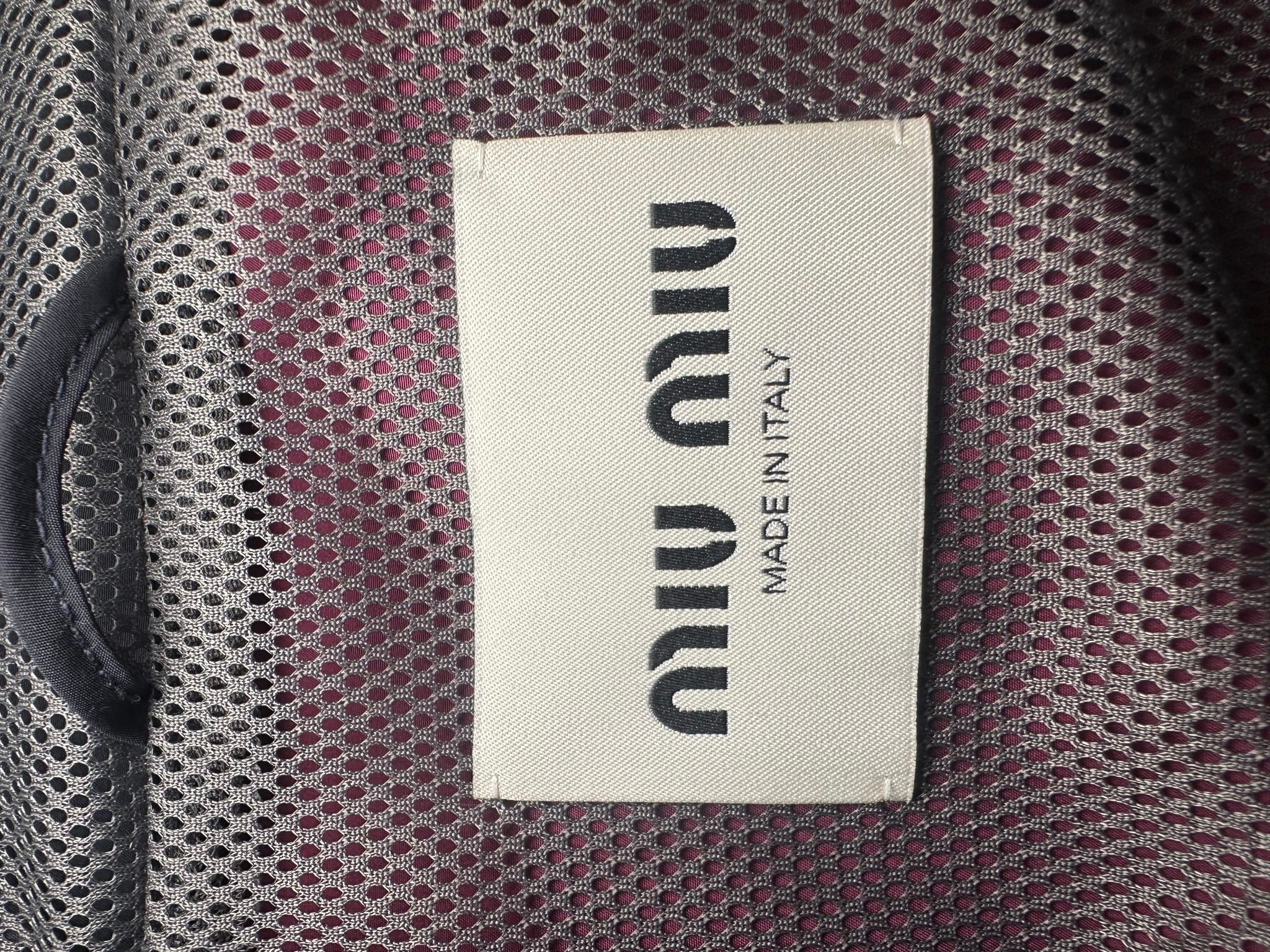 miu miu Blouson technical silk jacket, миниатюра 3