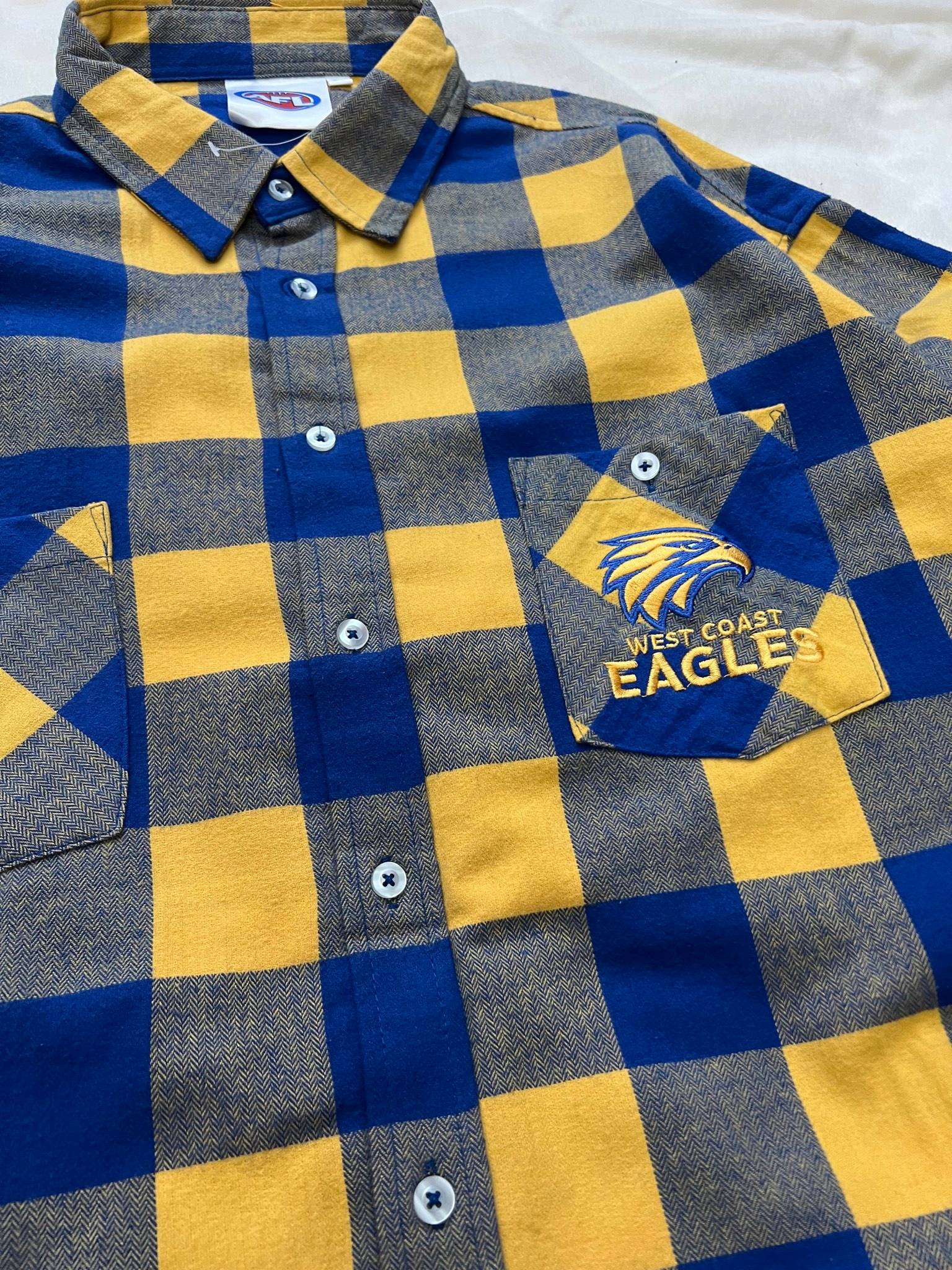 AFL West Coast Eagles Flannel Shirt, миниатюра 4