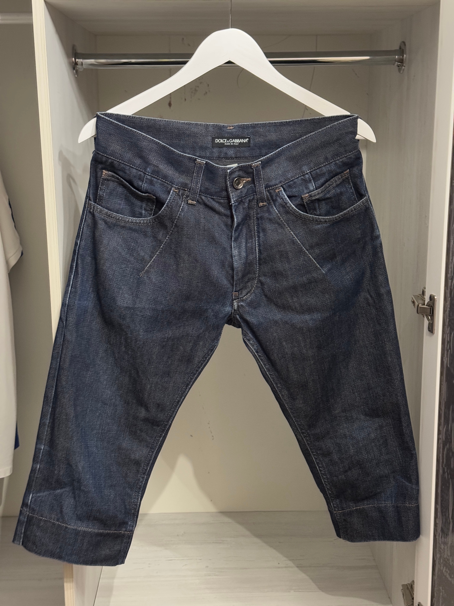 Dolce & Gabbana Indigo Denim Shorts, миниатюра 1