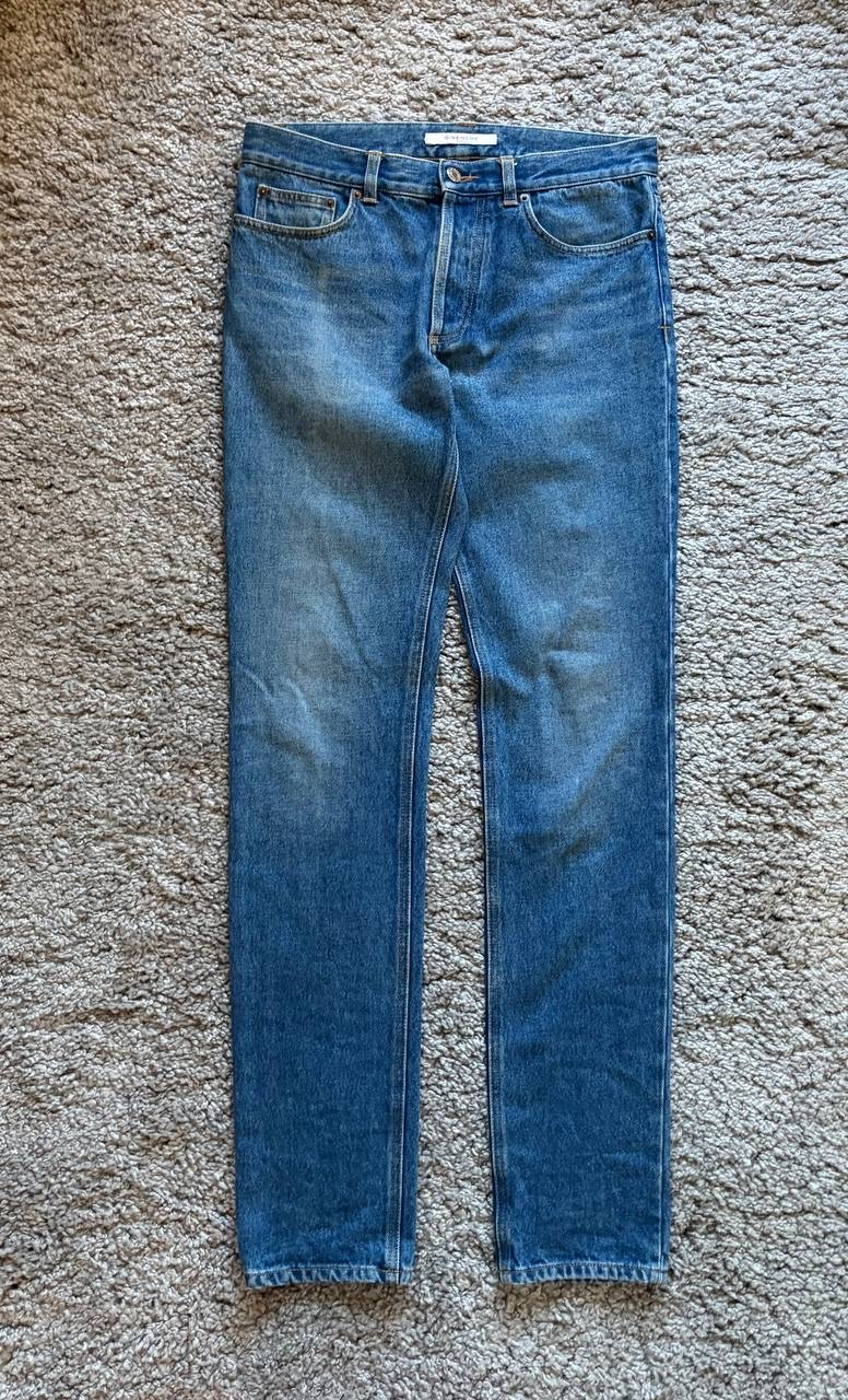 Givenchy Stone Washed Printed Logo Straight Jeans, миниатюра 2