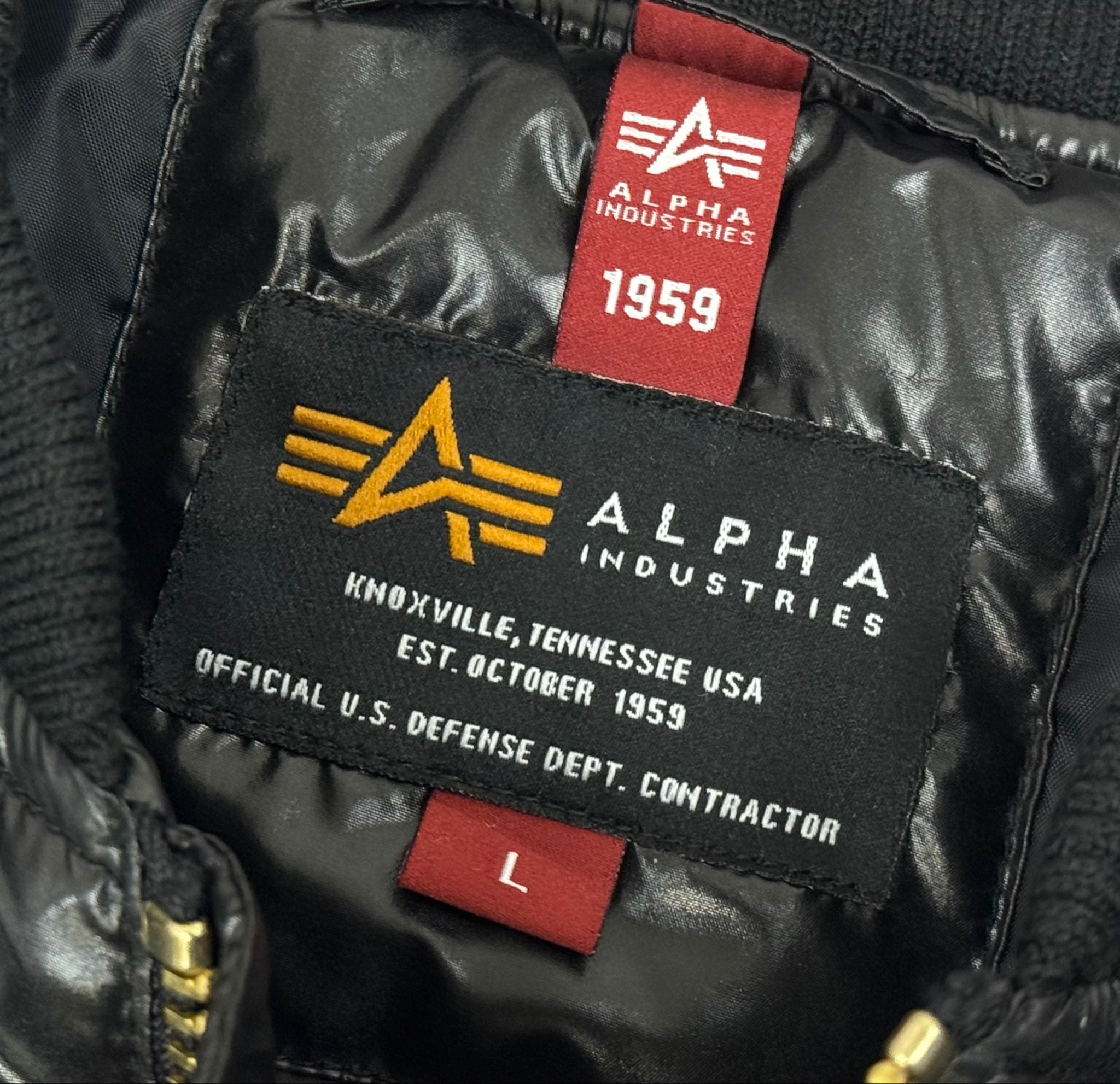 Alpha Industries  MA-1 Puffy Glossy Bomber Jacket, миниатюра 9