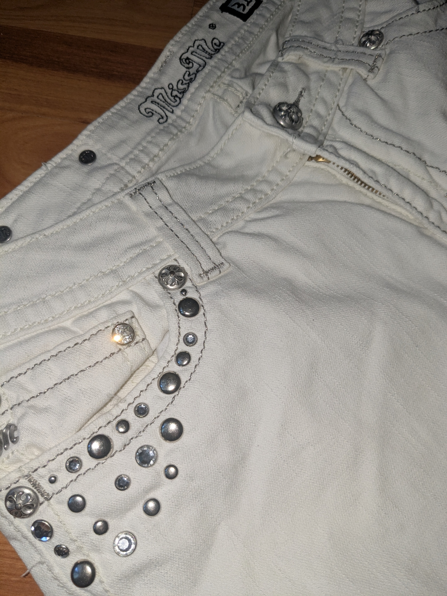 Miss Me X Swarovski Bootcut Jeans, миниатюра 5