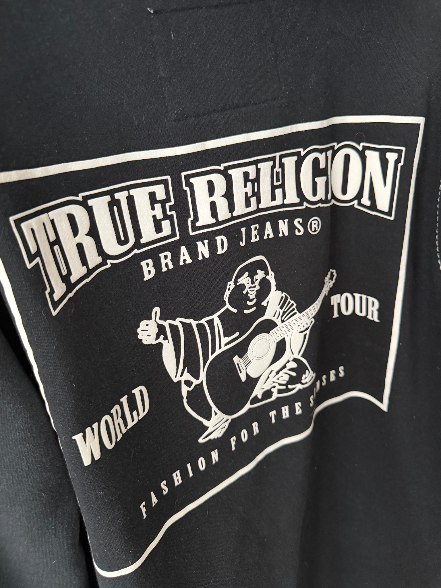 True Religion Big Buddha Black zip hoodie, миниатюра 5