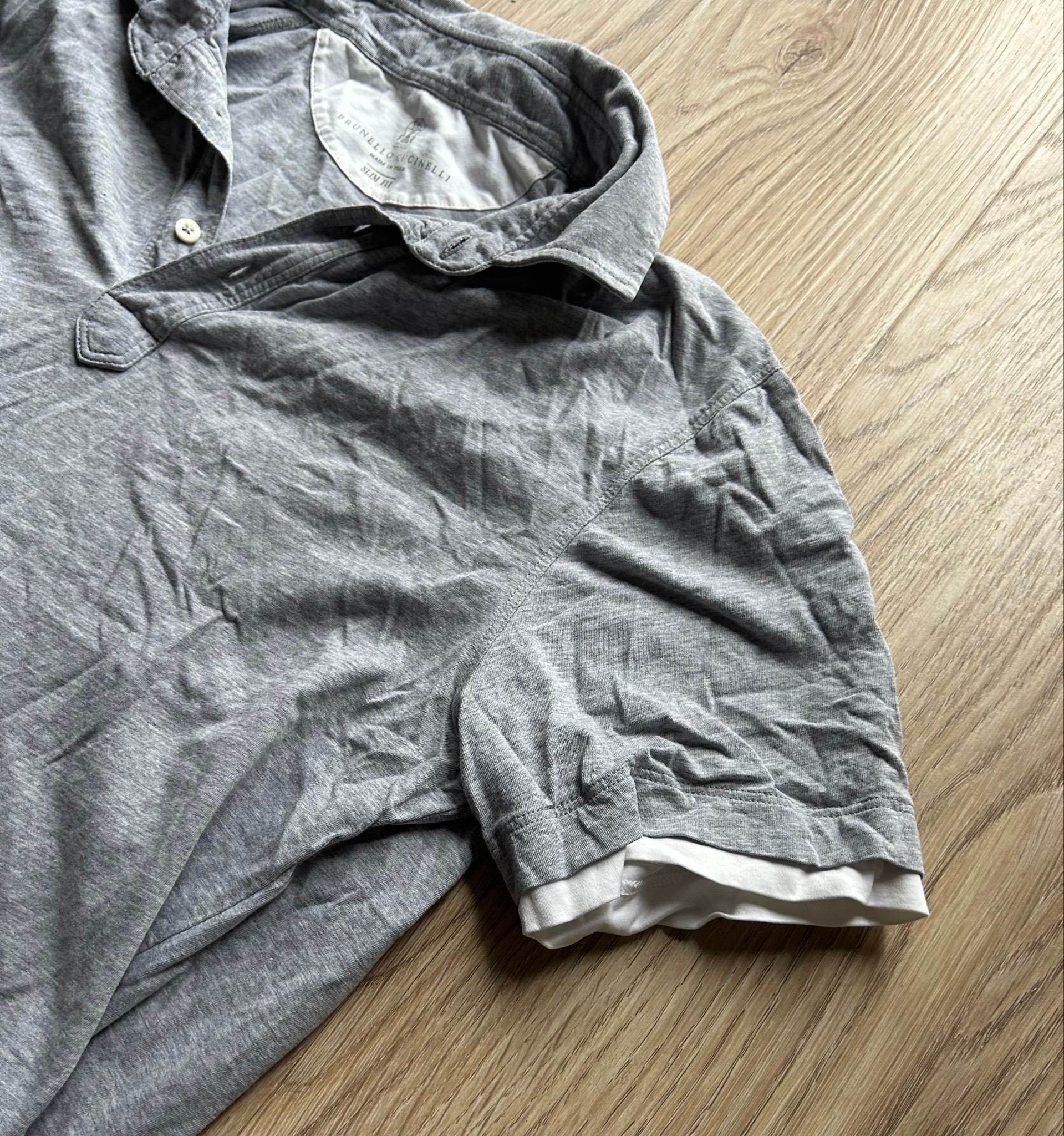 Brunello Cucinelli Polo Slim Fit, миниатюра 4