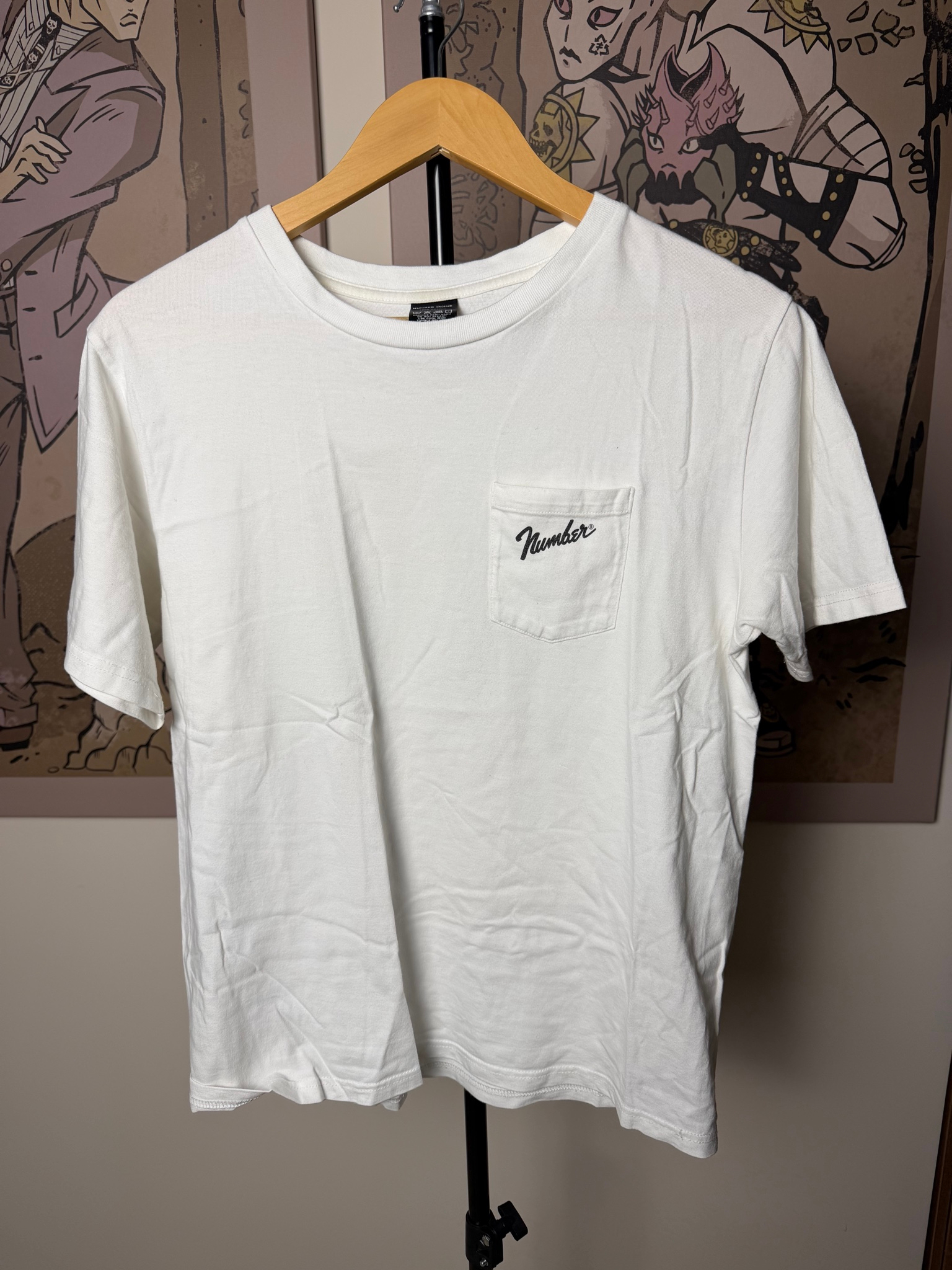 Number (N)ine Pocket t-shirt white, миниатюра 1