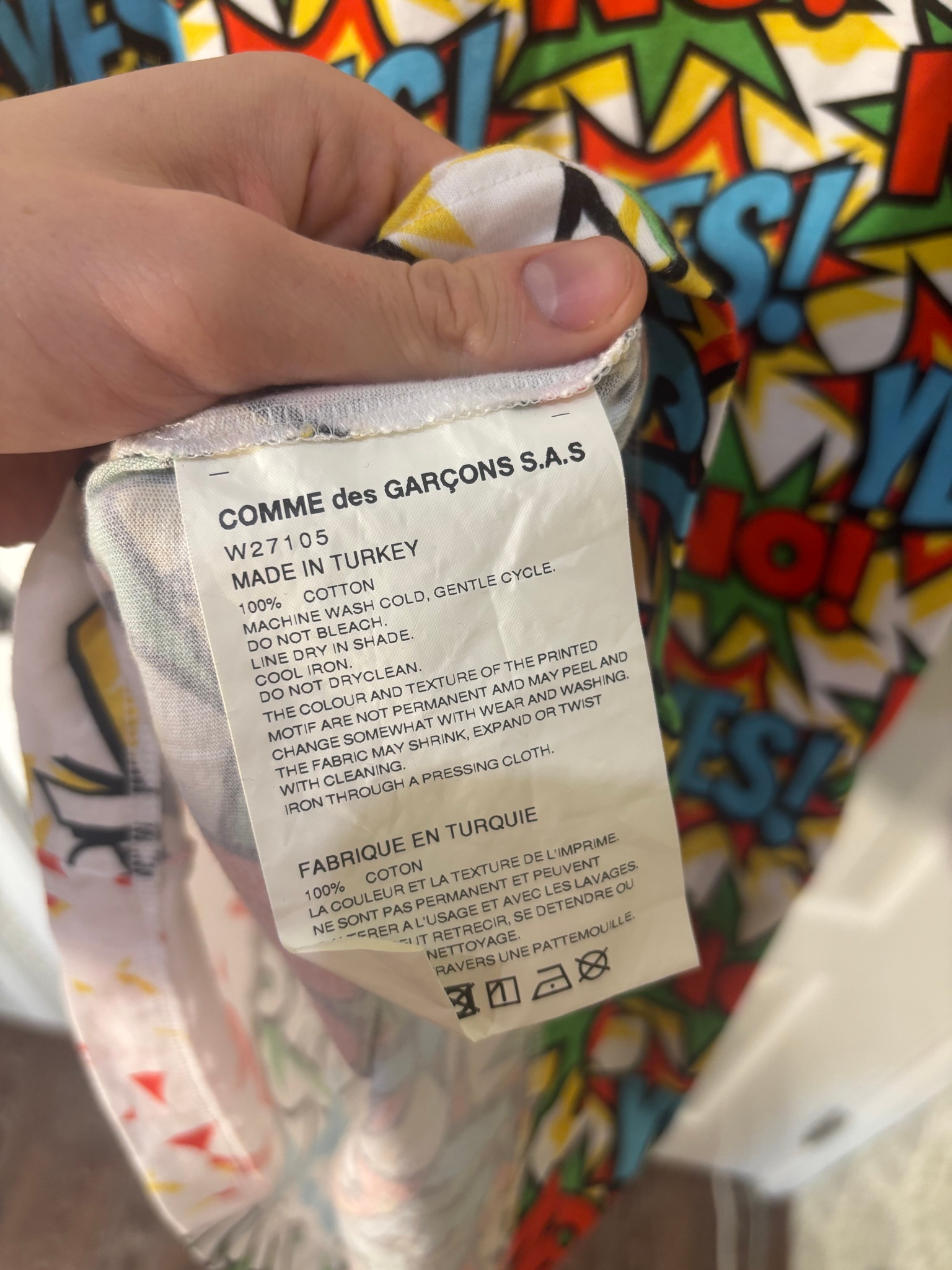 comme des garcons comic vertical yes no, миниатюра 5