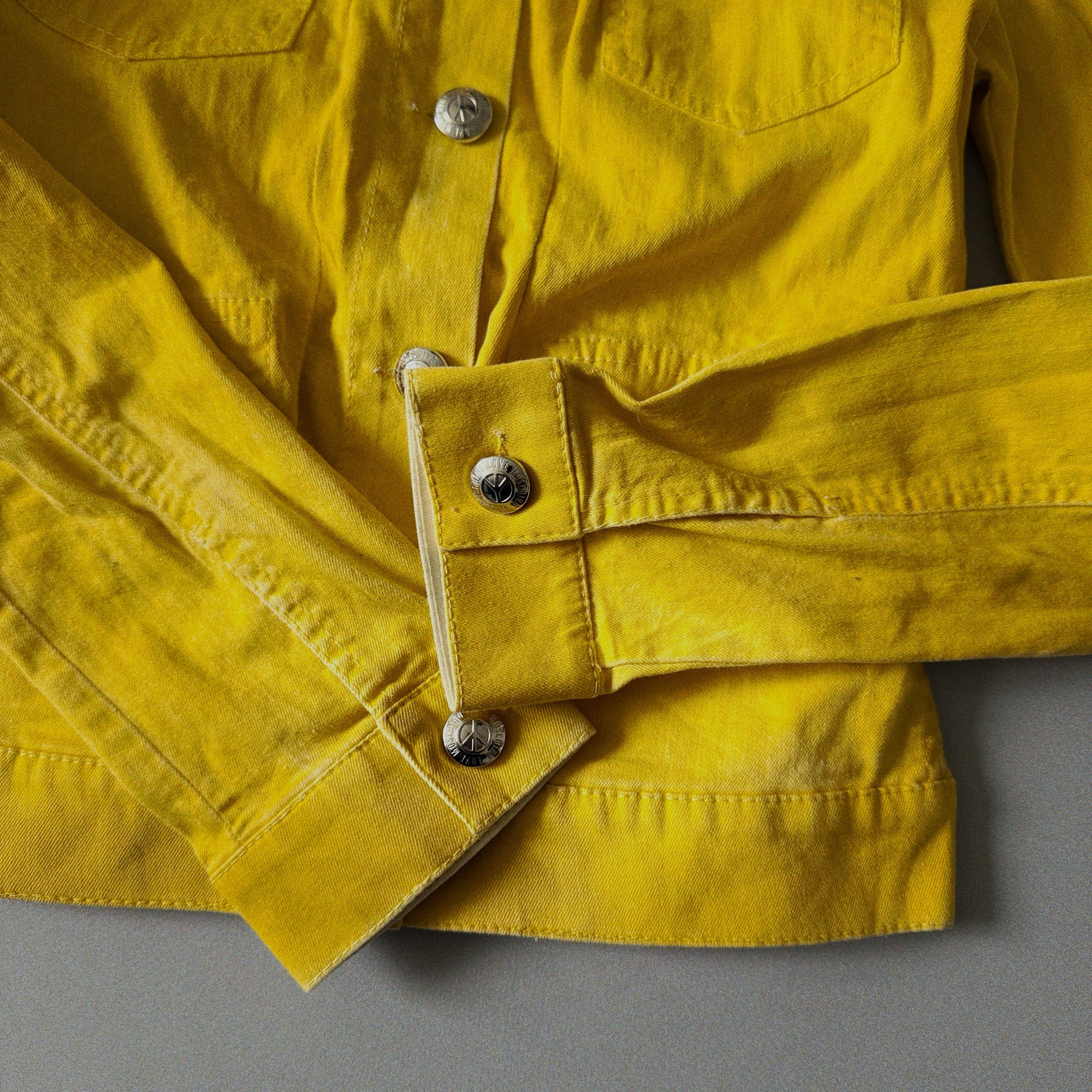 Love Moschino Women Yellow Denim Jacket, миниатюра 3