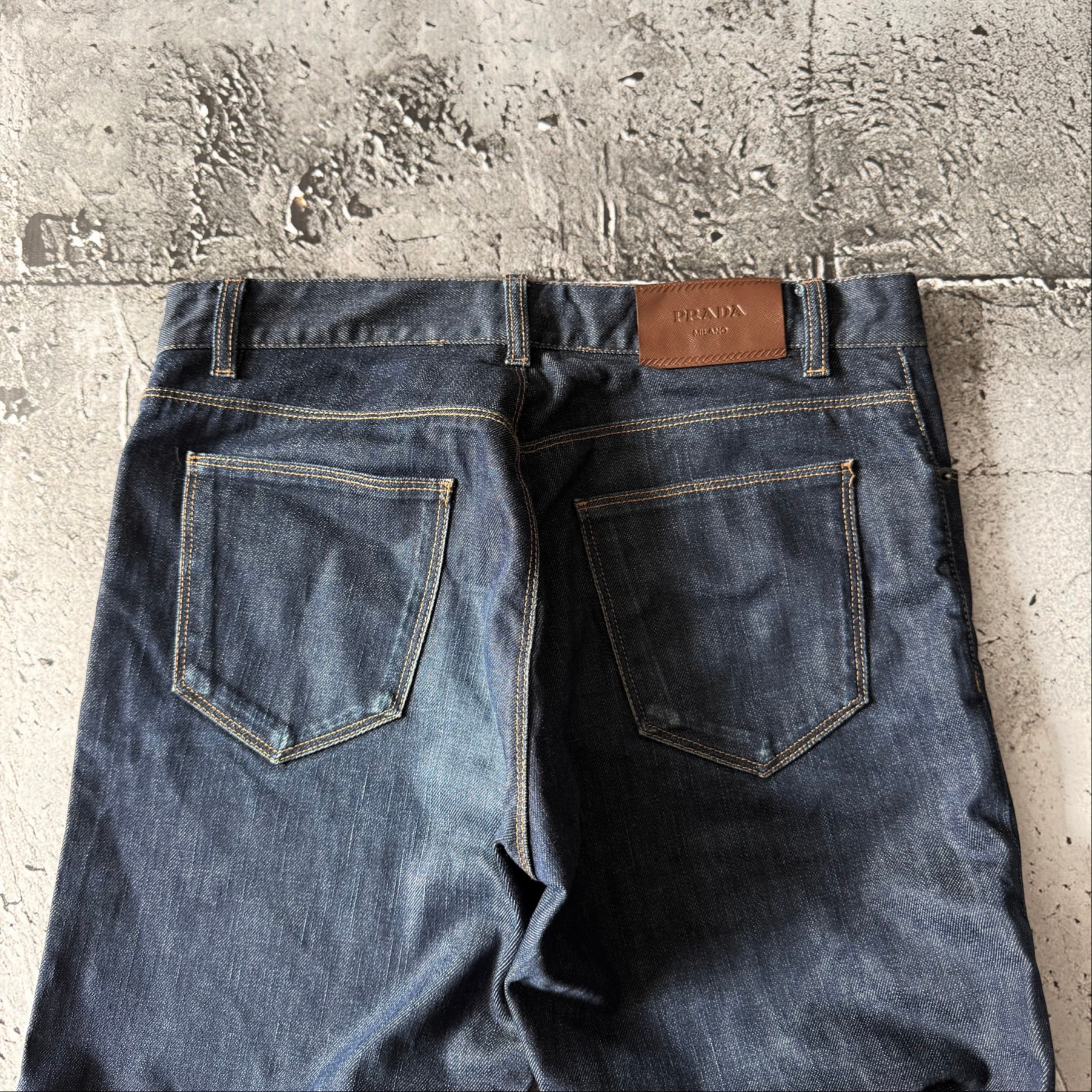 Prada 2000s Vintage Classic Straight Jeans, миниатюра 12