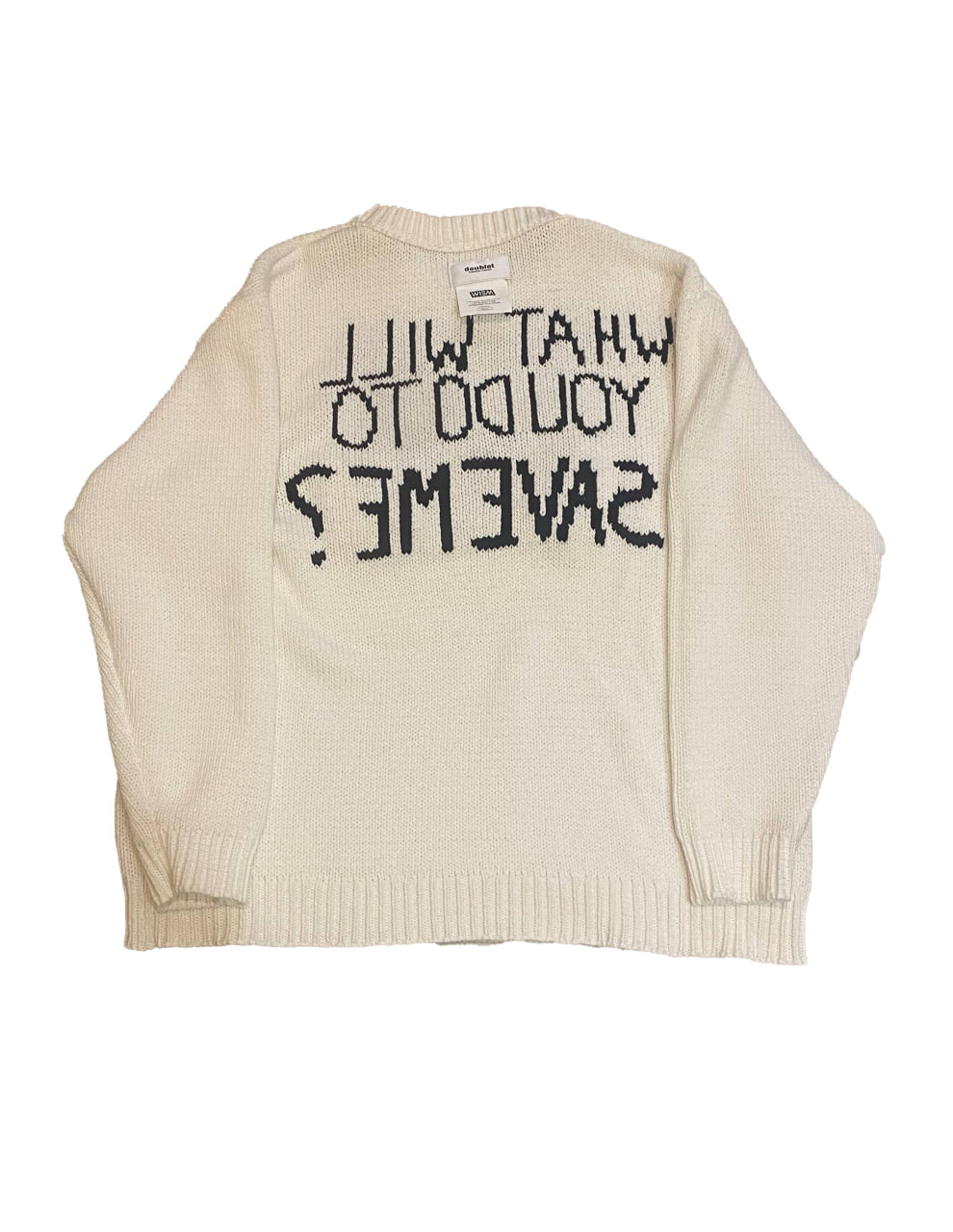 Doublet x Wism SS21 "A Very Merry Unbirthday For You" Hand-Knitting Jacquard Pullover "Ice Bear", миниатюра 5