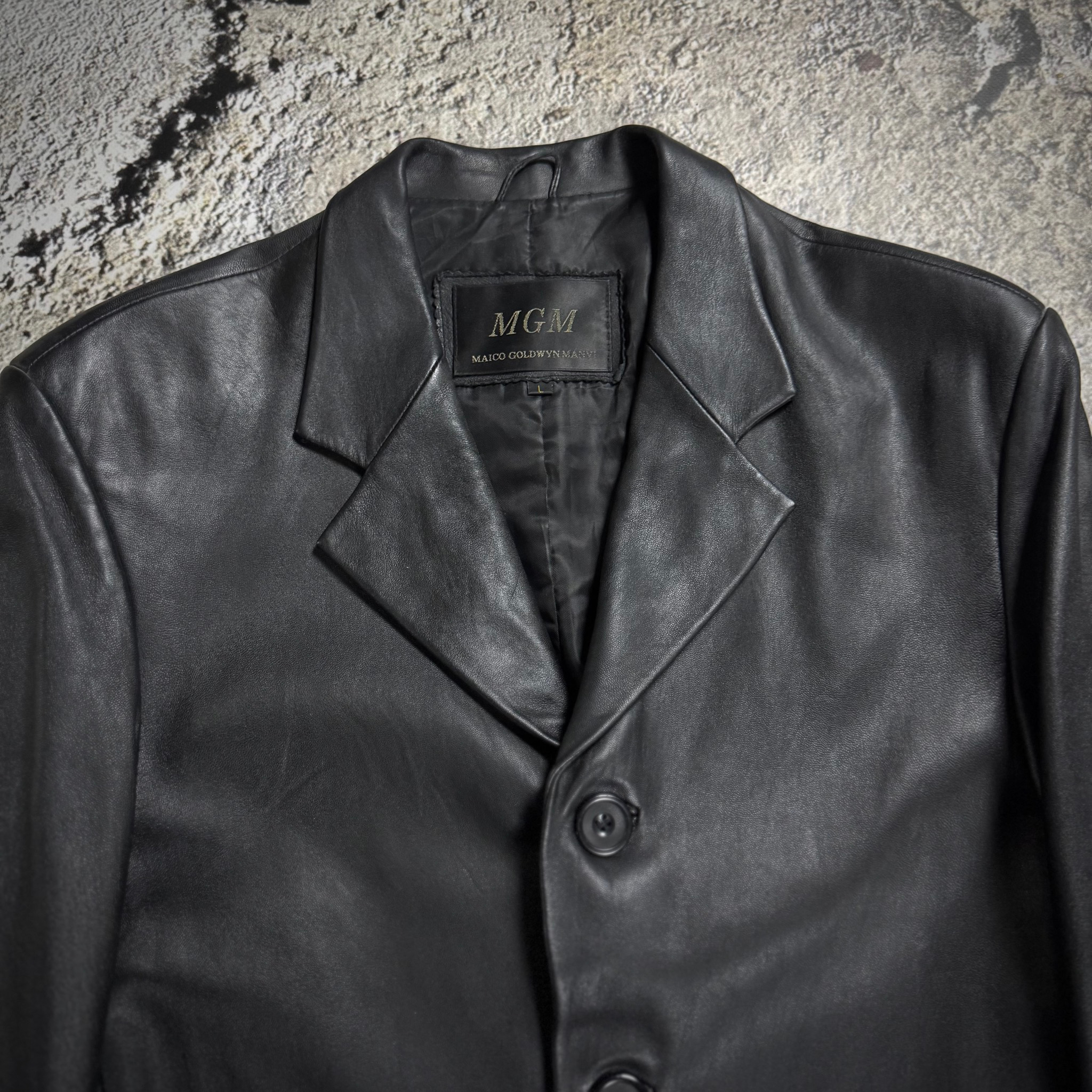 MGM Vintage Leather Jacket 00ss, миниатюра 6