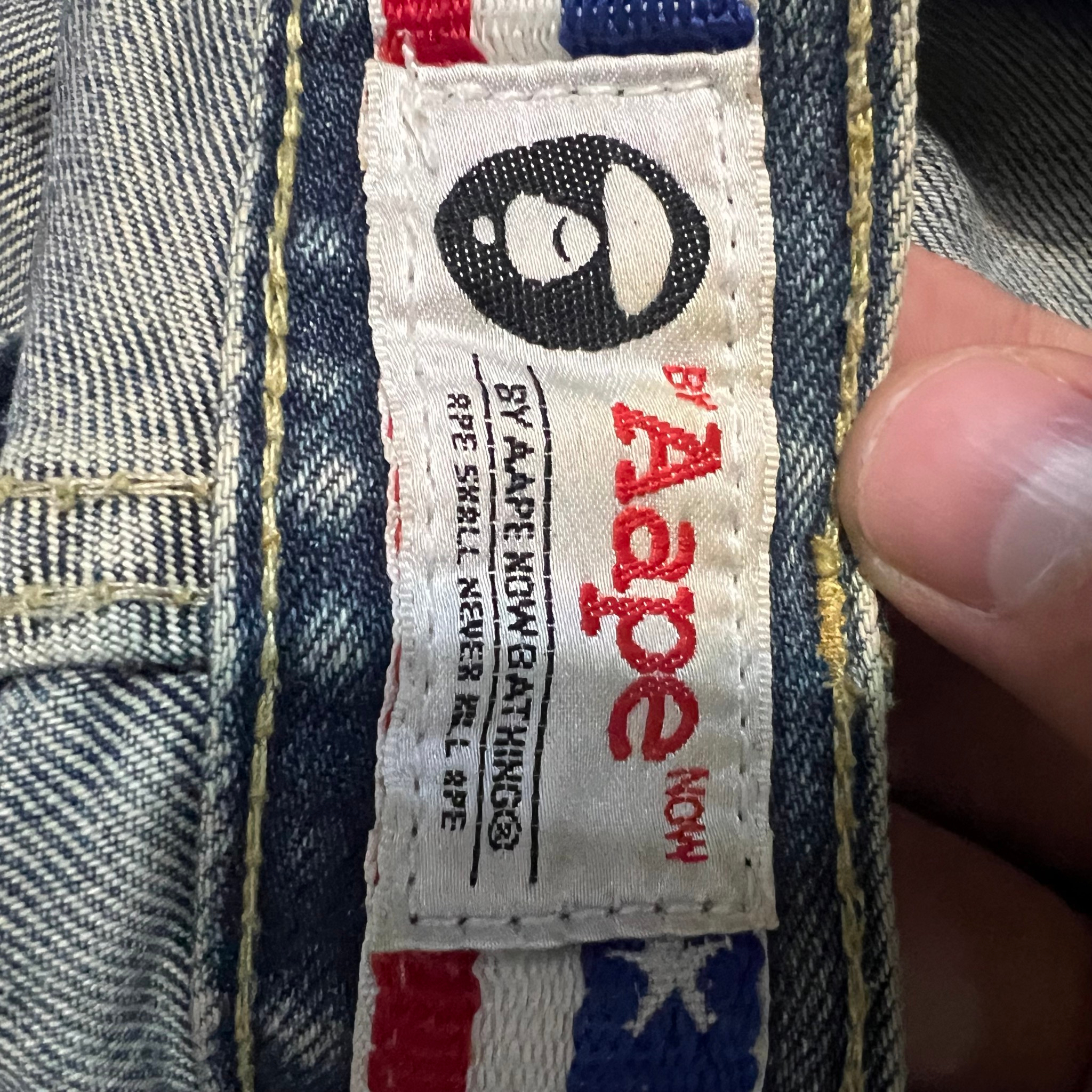 Bape USA flag jeans, миниатюра 3