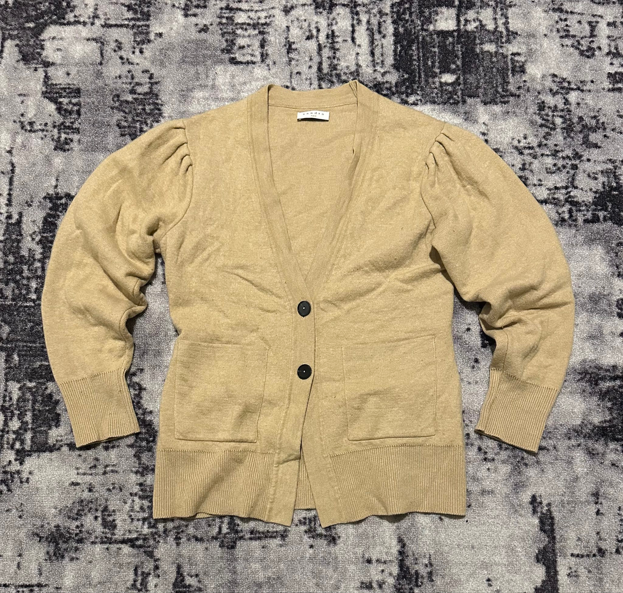 Sandro Wool-Blend V-Neck, миниатюра 1