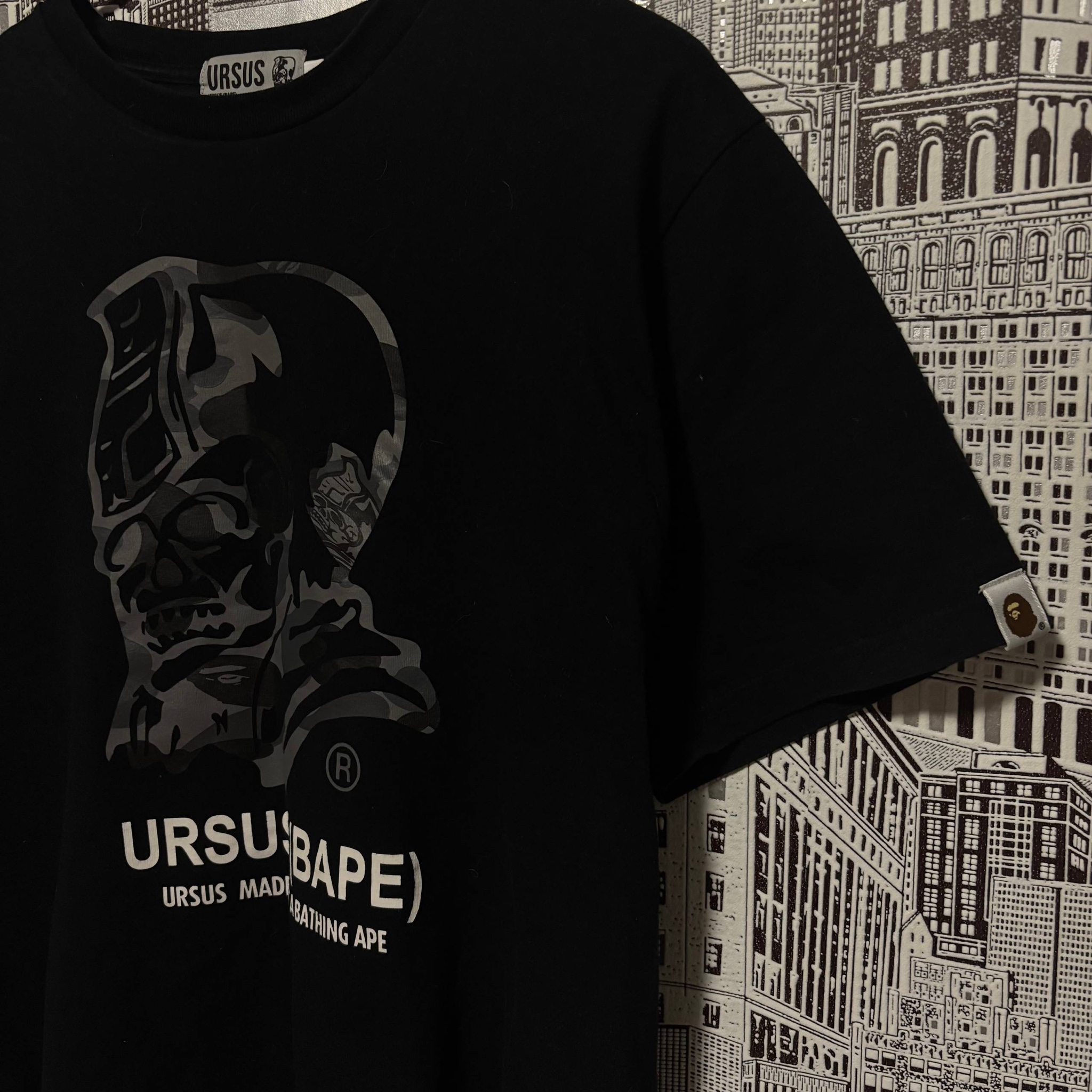 Bape Ursus Ursus Bape black tee, миниатюра 3