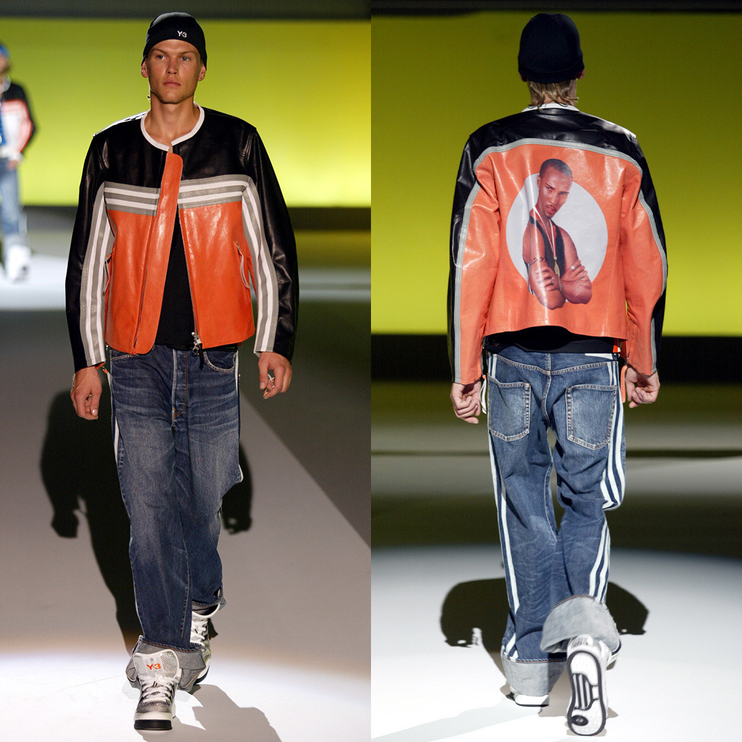 Y-3 SS04 Double 3-Stripe Spotted Horse Jeans, миниатюра 8