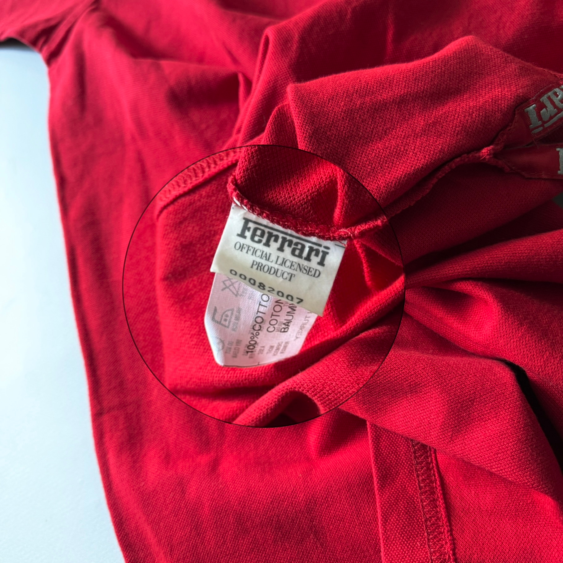 Ferrari x Michael Schumacher 1999 Vintage Zip Polo Shirt, миниатюра 8