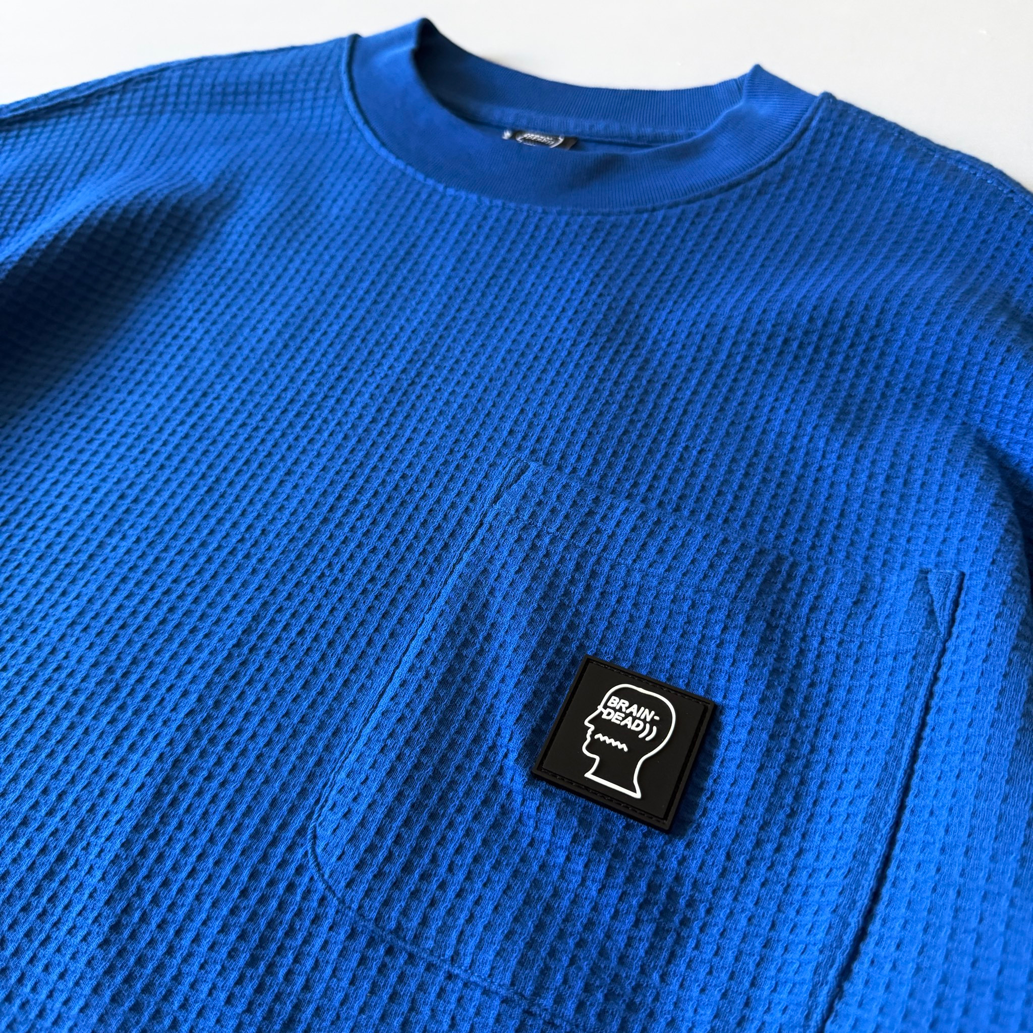 Brain Dead Waffle Cotton Long Sleeve Shirt, миниатюра 3