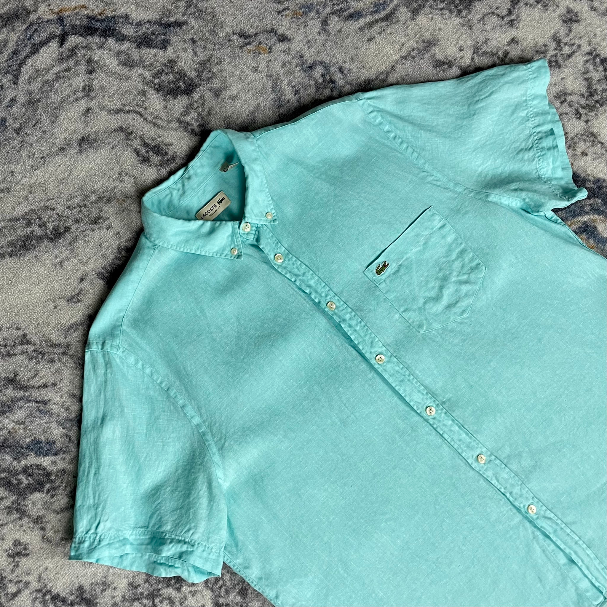 Lacoste Рубашка из льна, миниатюра 4