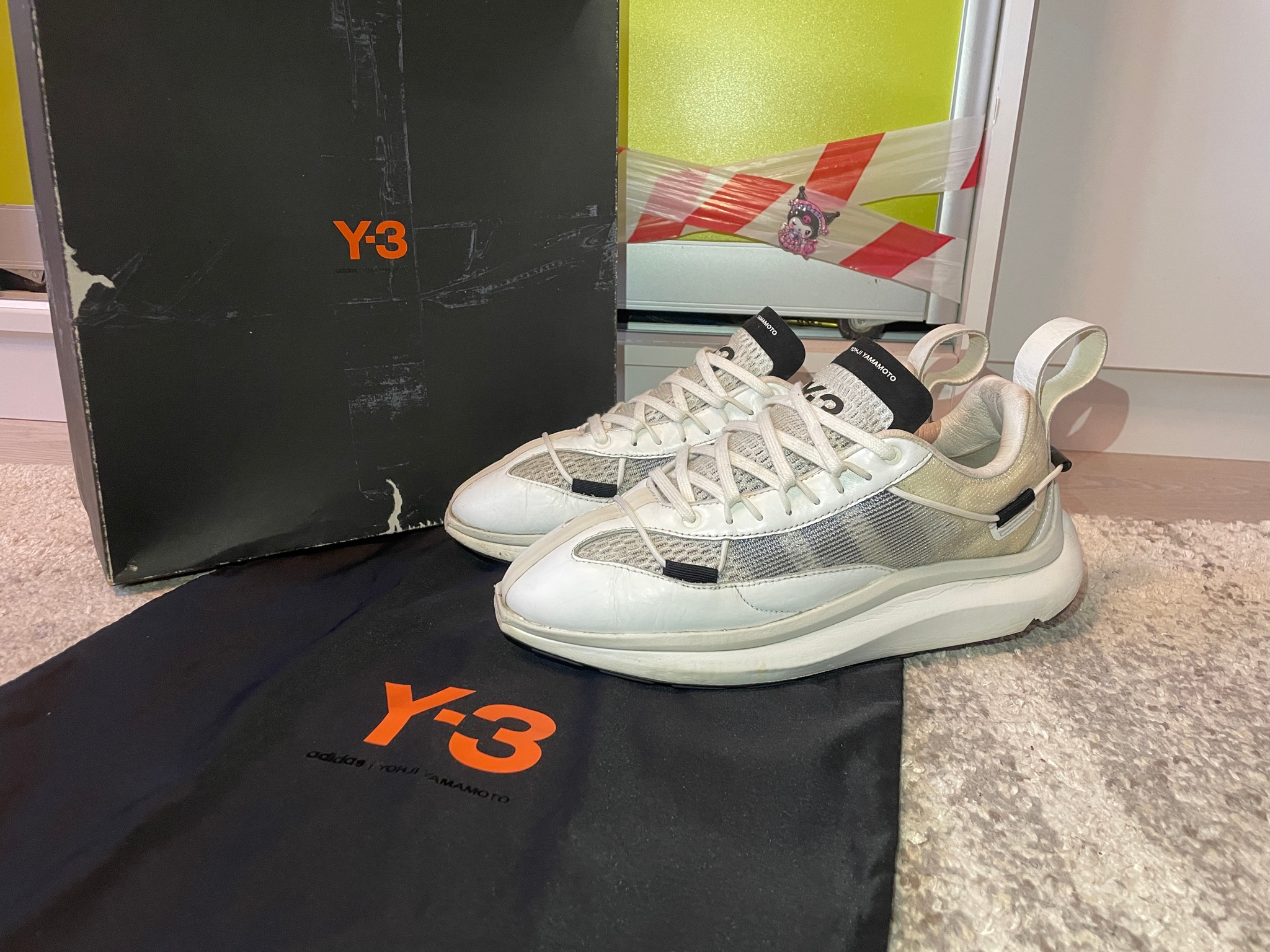Adidas x Yohji Yamamoto Y-3 Shiku Run White Orbit Grey, миниатюра 1