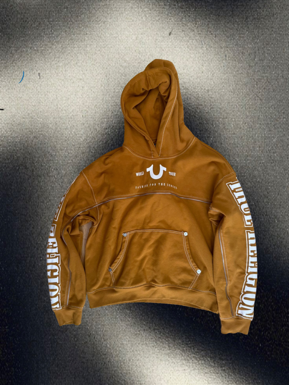 True Religion Zip Logo Big T Hoodie, миниатюра 1