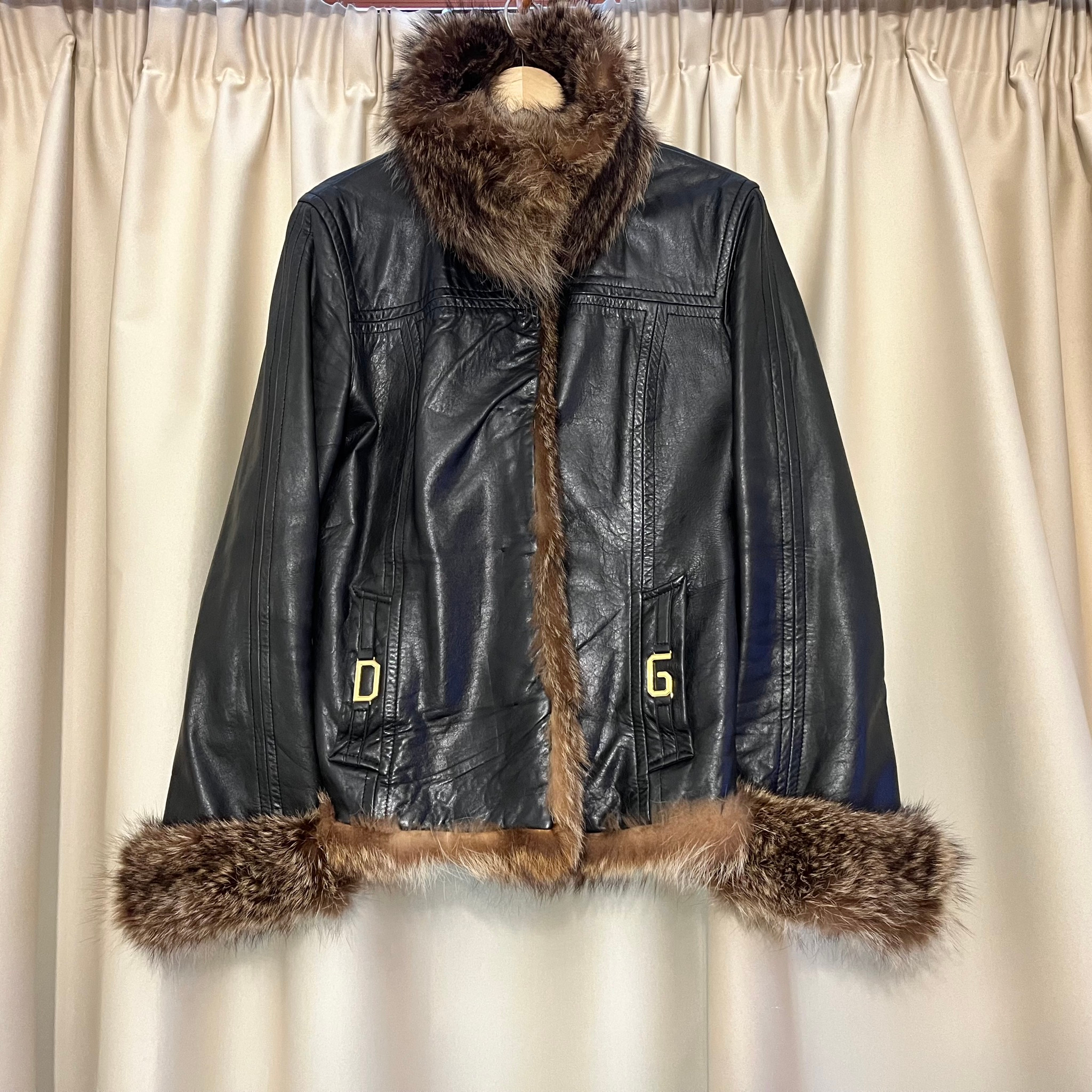Dolce & Gabbana Fur/leather jacket, миниатюра 3