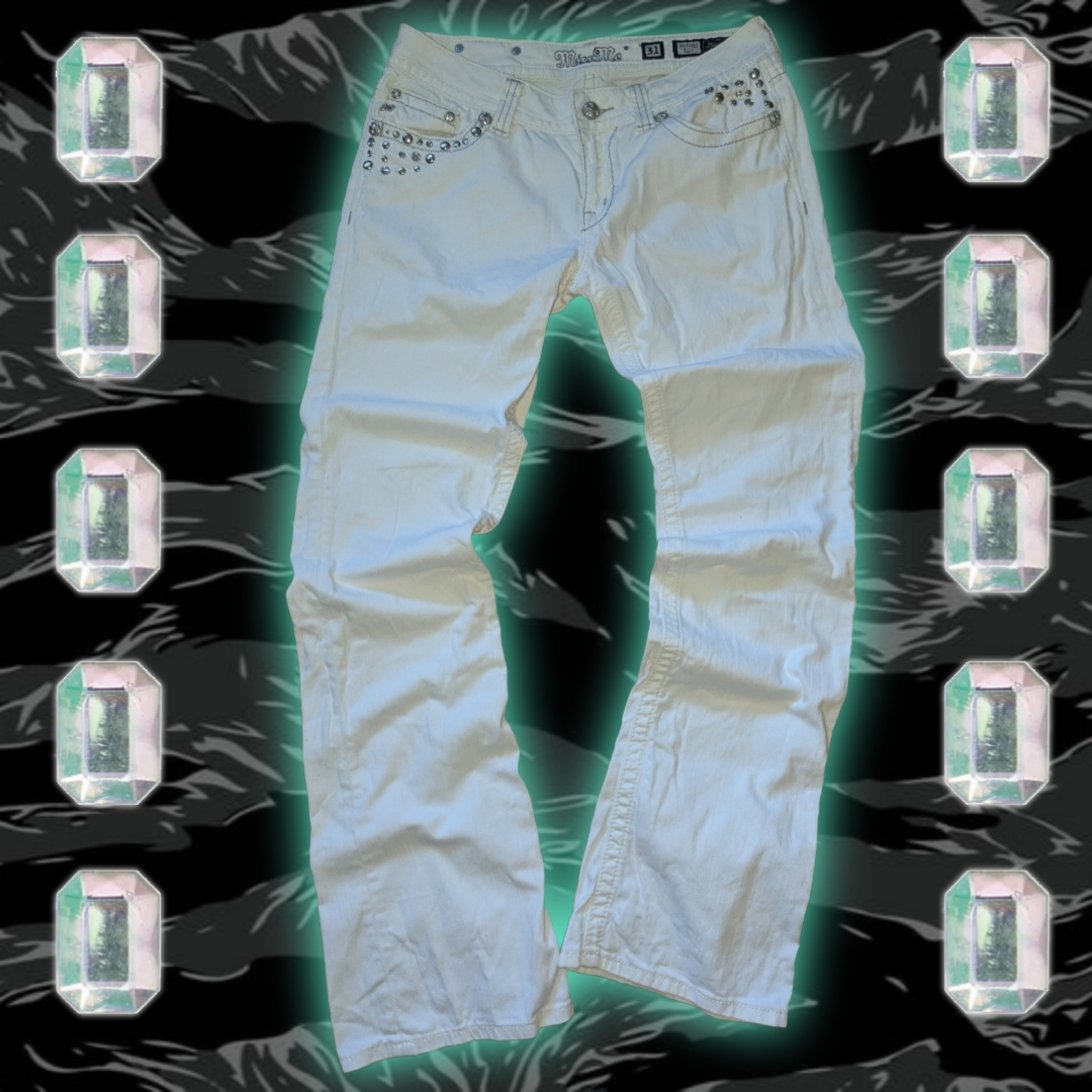 Miss Me X Swarovski Bootcut Jeans, миниатюра 1