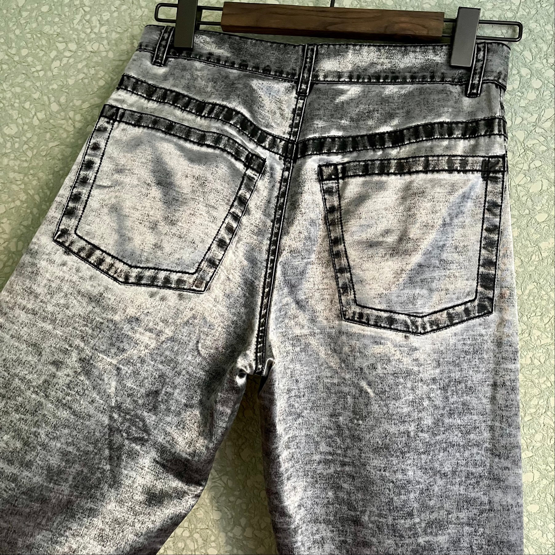 Ann Demeulemeester SS01 Silver 5-pocket pants, миниатюра 6